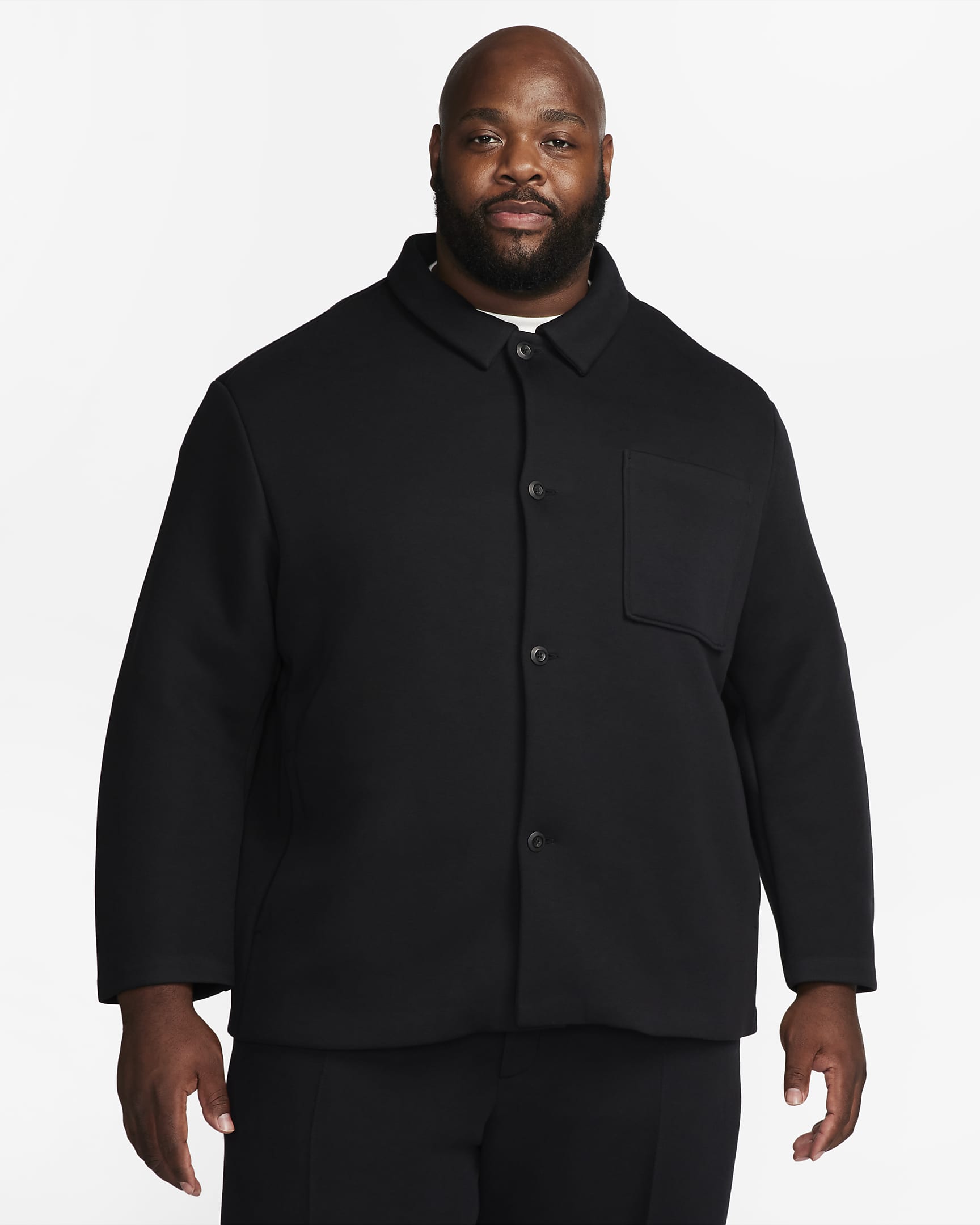 Surchemise oversize Nike Sportswear Tech Fleece Reimagined pour homme - Noir/Noir