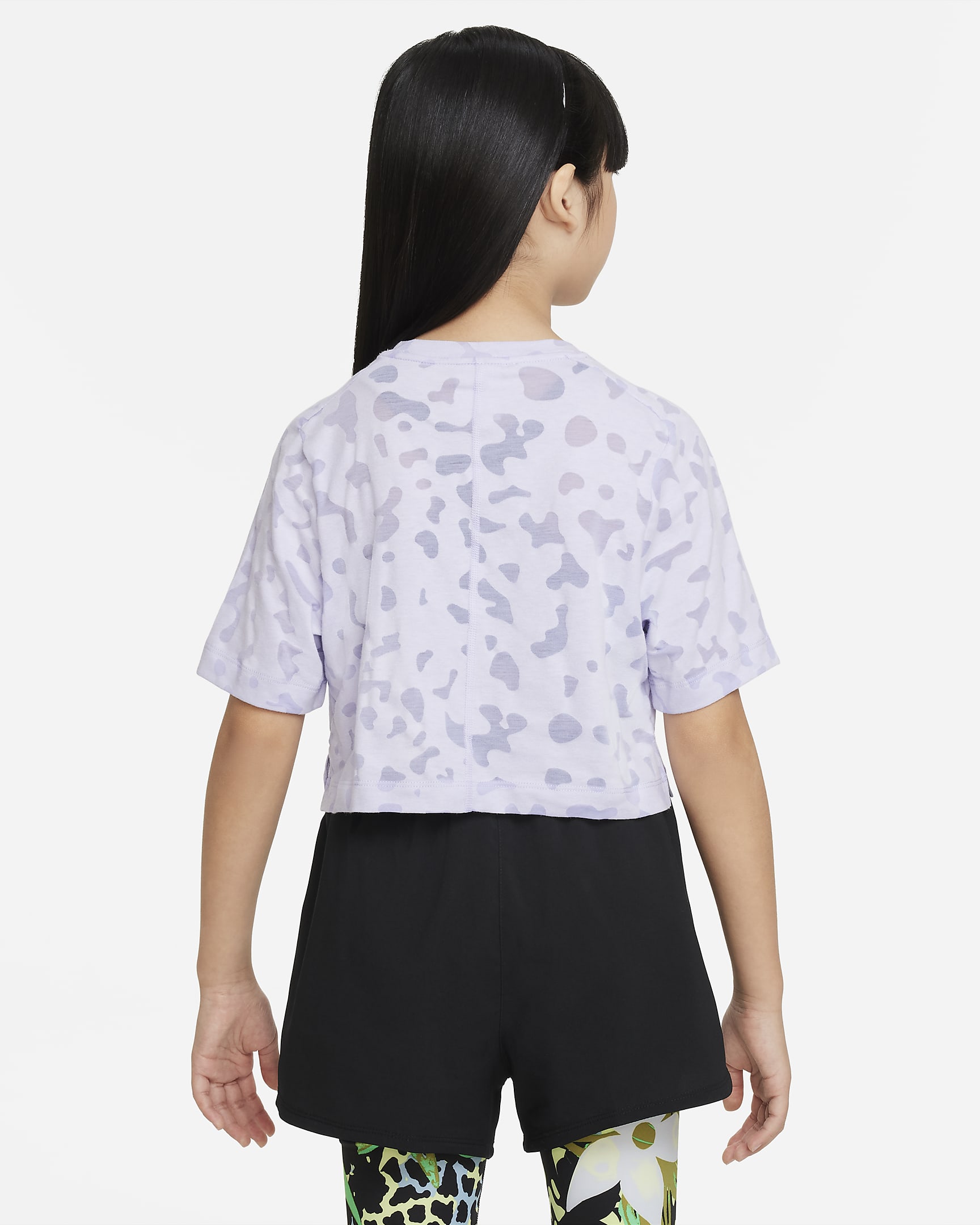 Nike Dri-FIT One Trainingsoberteil für ältere Kinder (Mädchen) - Oxygen Purple/Indigo Haze