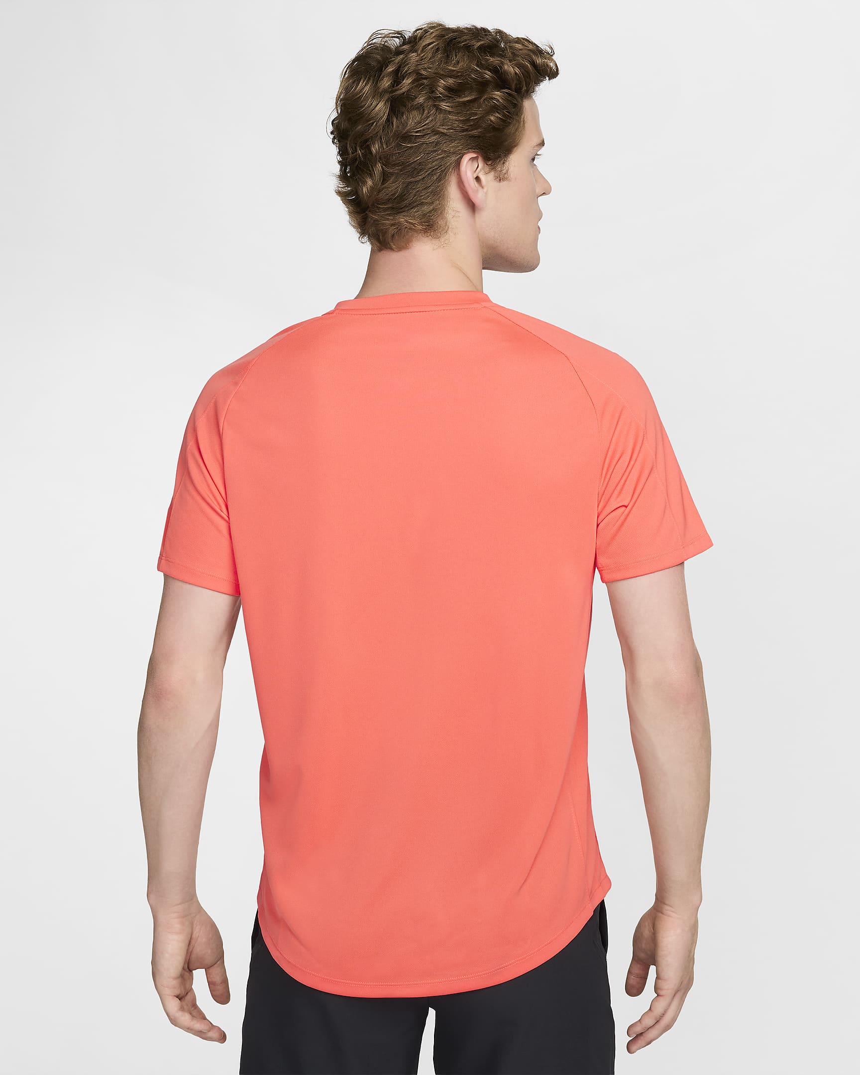 Maglia da tennis NikeCourt Dri-FIT Victory - Uomo - Light Wild Mango/Light Wild Mango/Nero