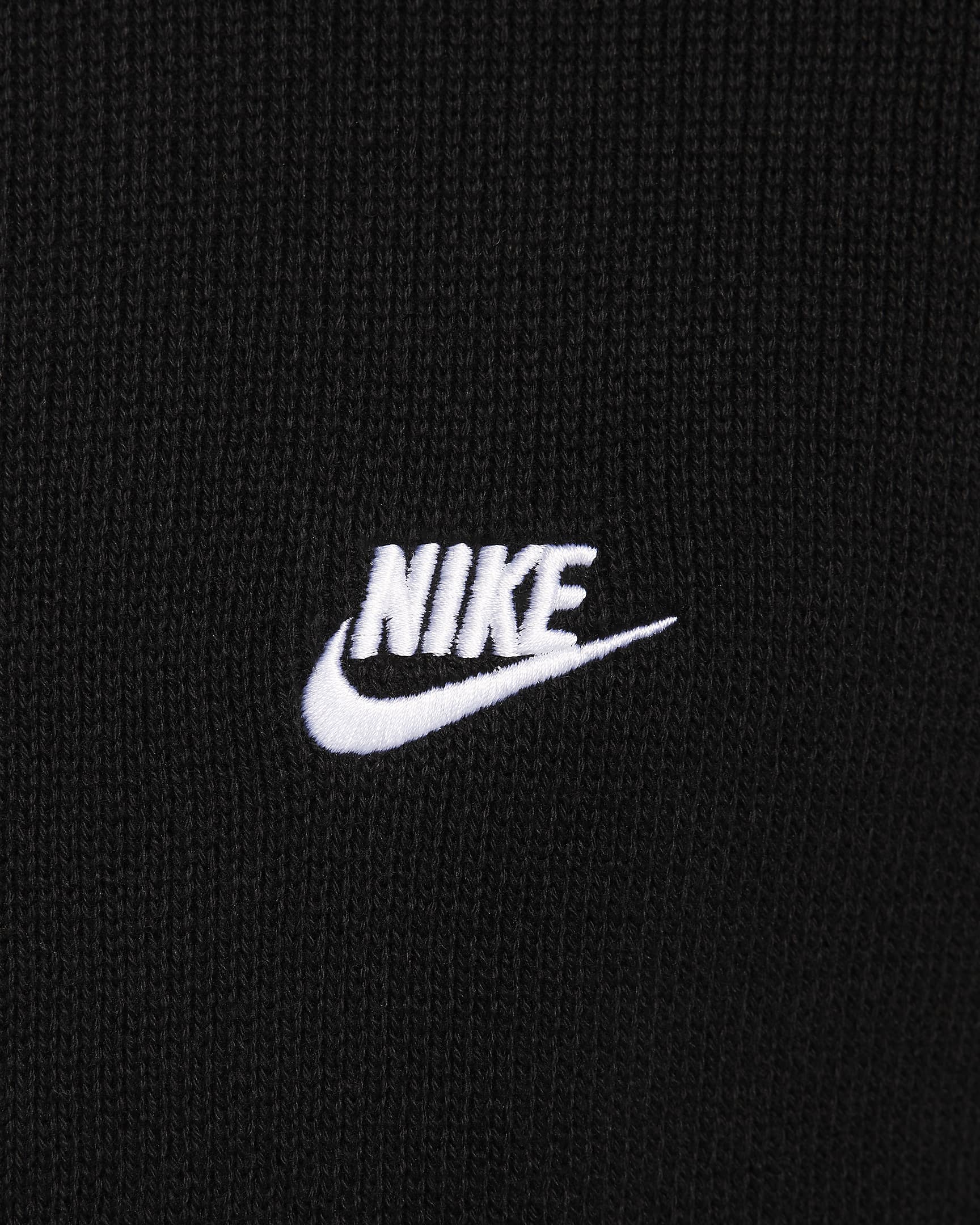 Nike Club Pullover mit Rundhalsausschnitt (Herren) - Schwarz/Weiß