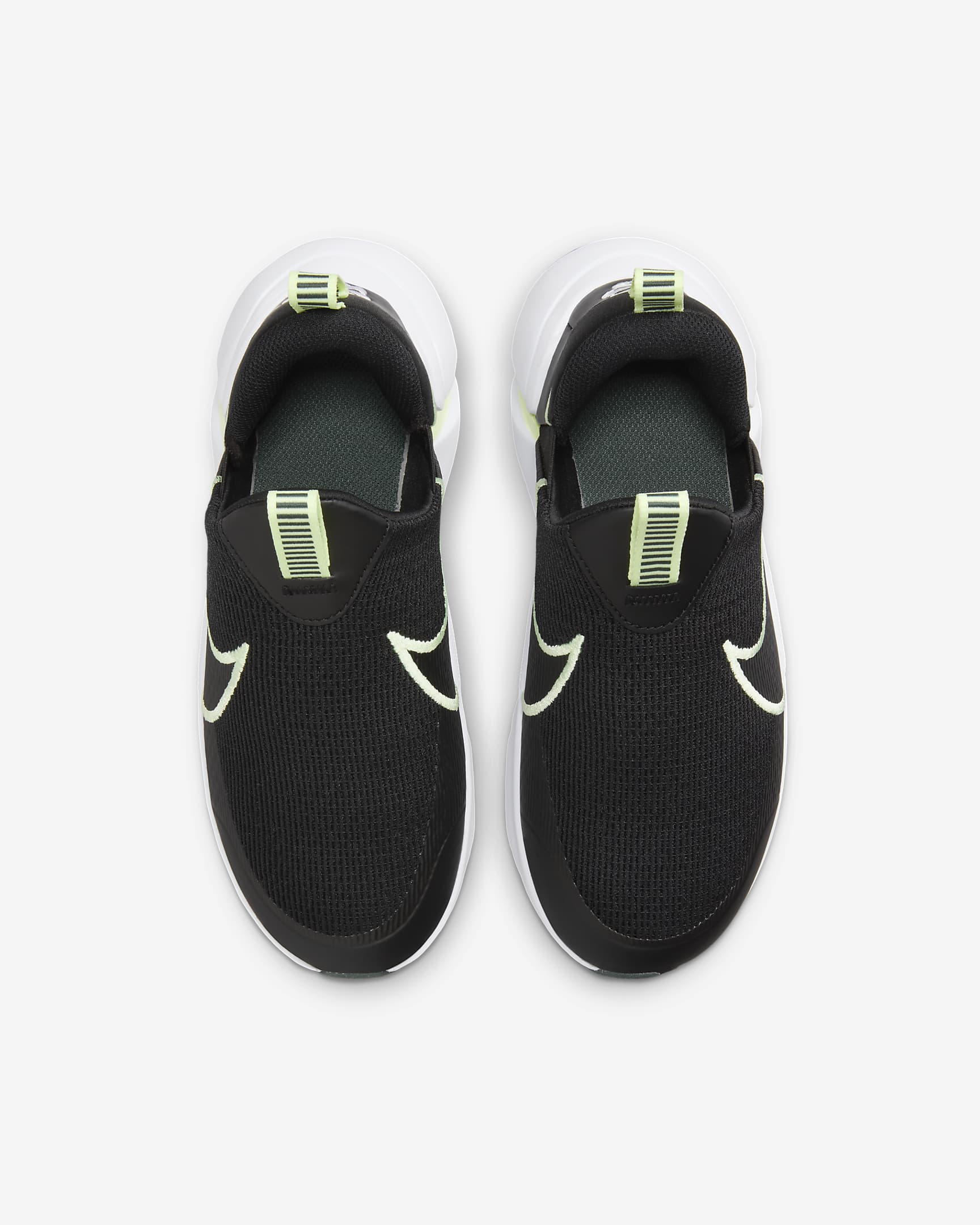 Tenis de correr para niños grandes Nike Flex Plus 2 - Negro/Verde vintage/Blanco/Voltio ligero