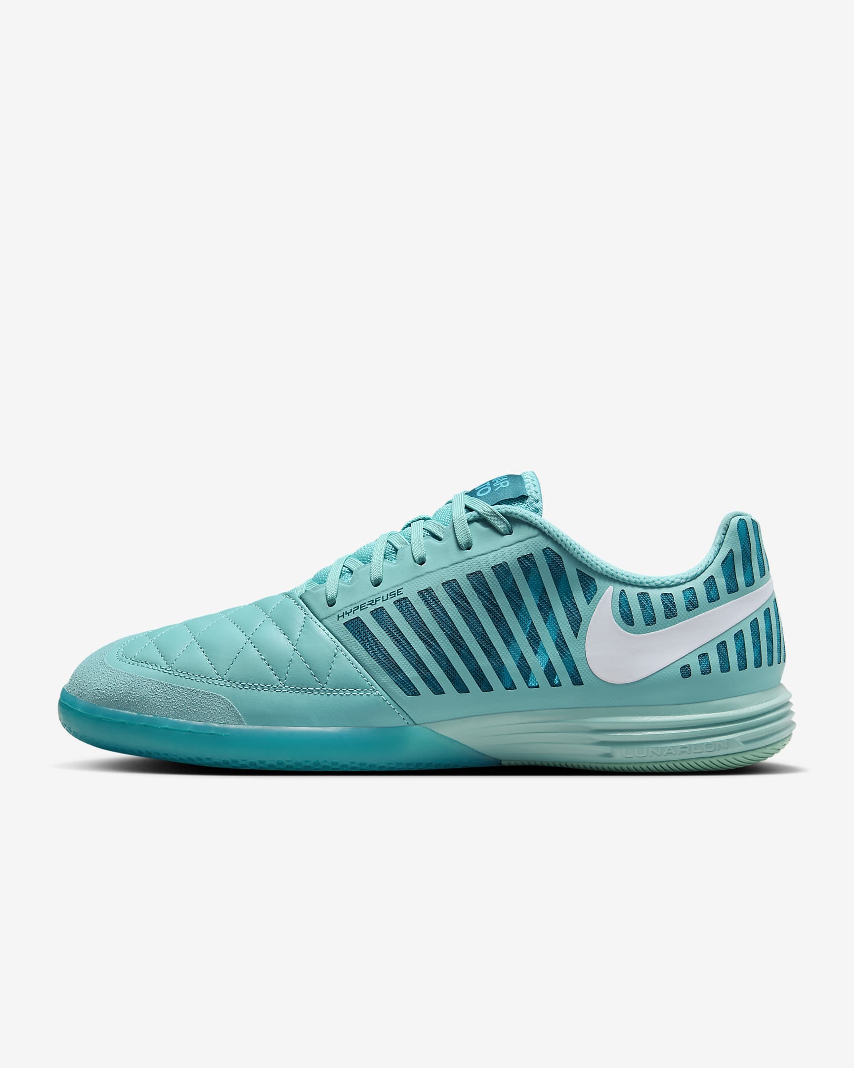 Nike Lunargato II Indoor/Court Low-Top Soccer Shoes - Green Frost/White