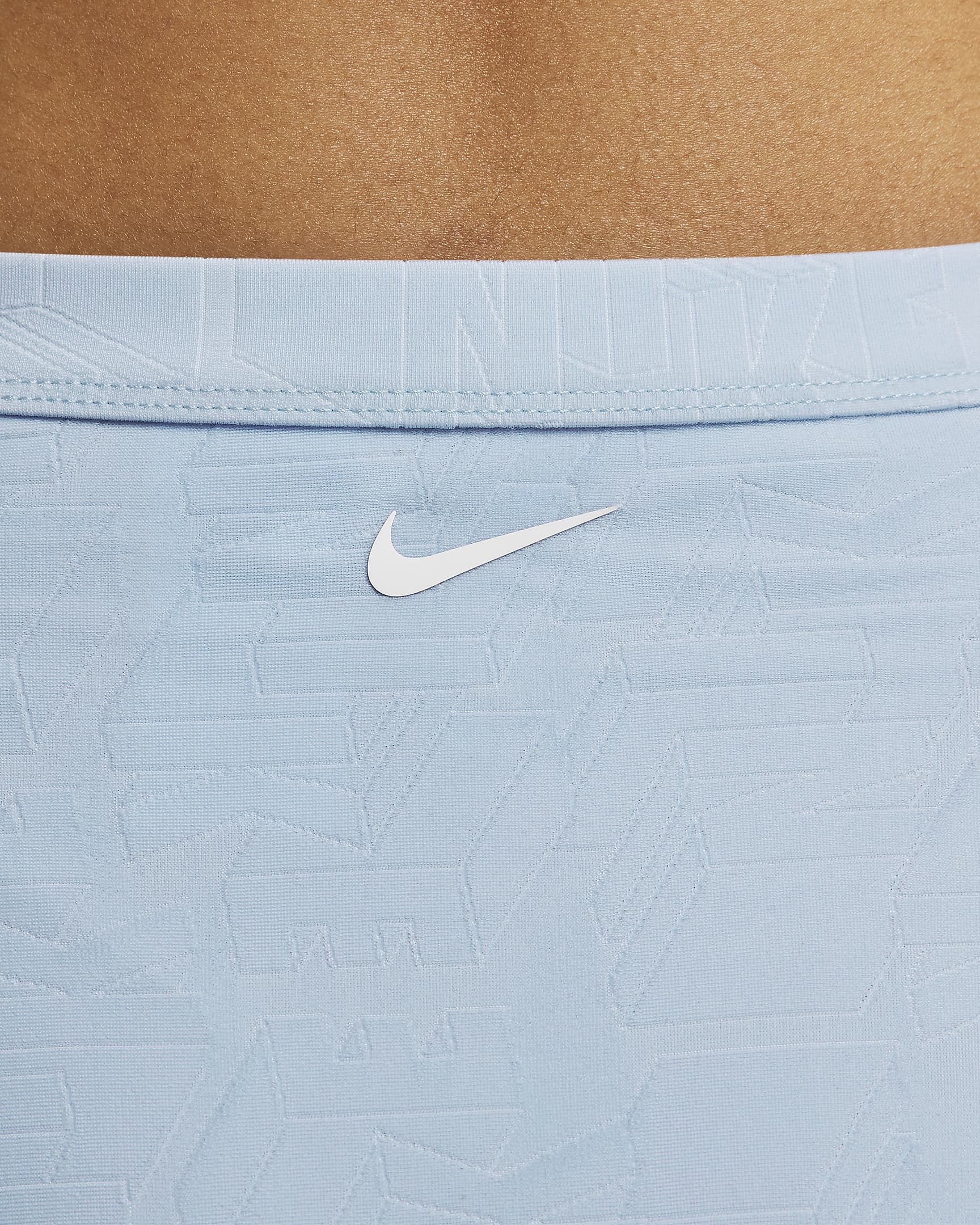 Nike Swim Women's Cut-Out High-Waisted Bikini Bottoms - Cobalt Bliss/White