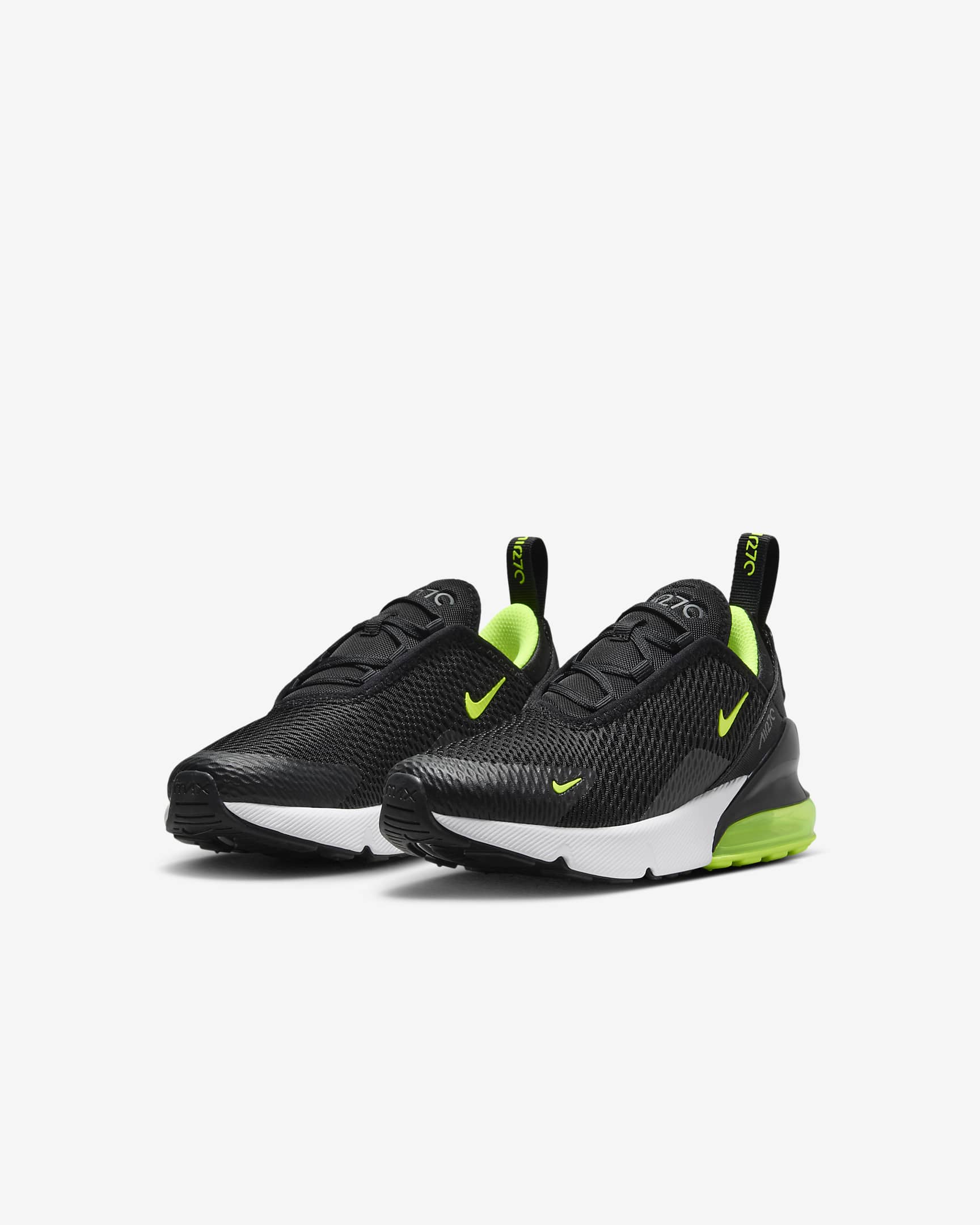 Nike Air Max 270-sko til mindre børn - sort/Lightning/hvid/Volt