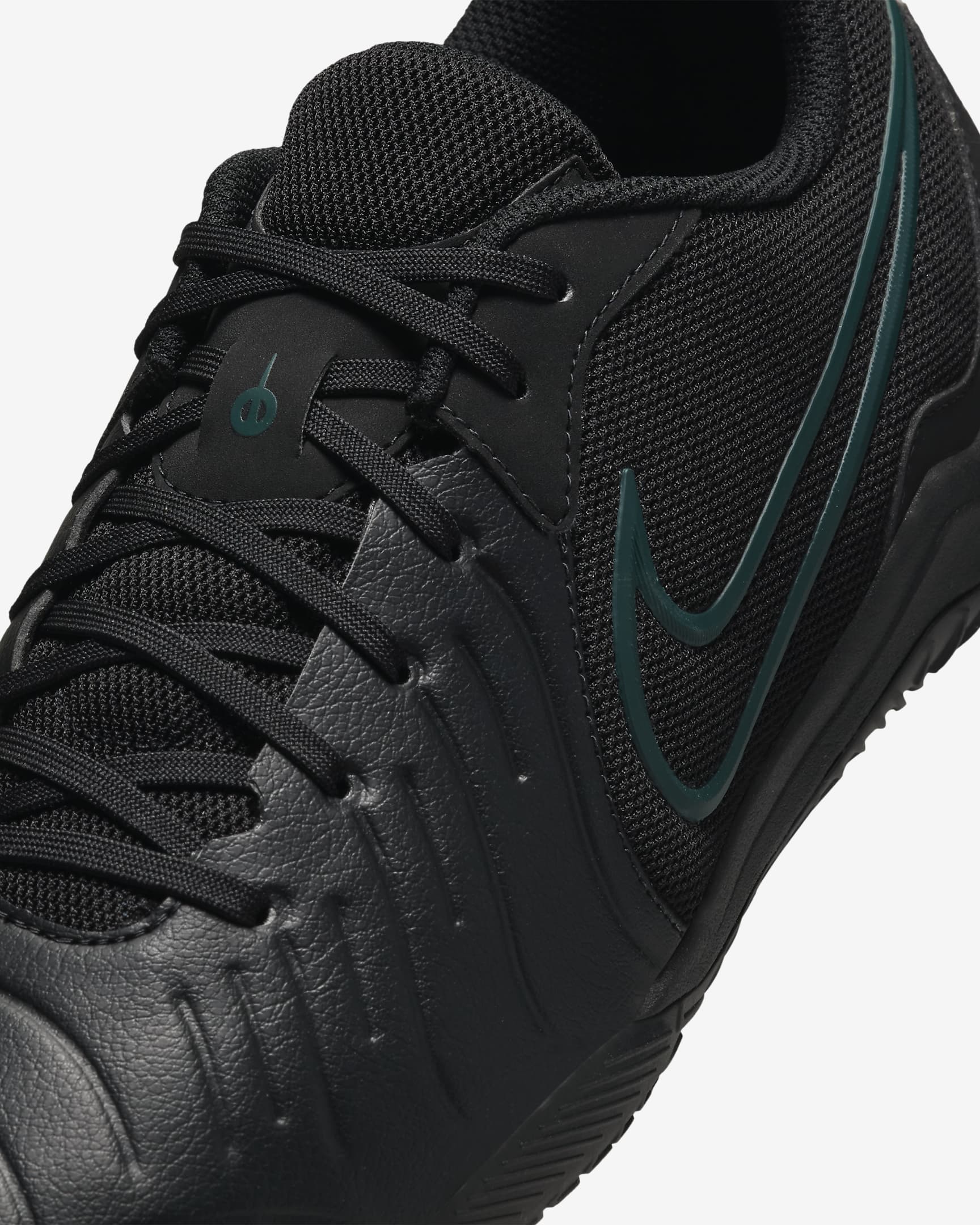 Sapatilhas de futsal de perfil baixo Nike Tiempo Legend 10 Academy - Preto/Deep Jungle/Preto