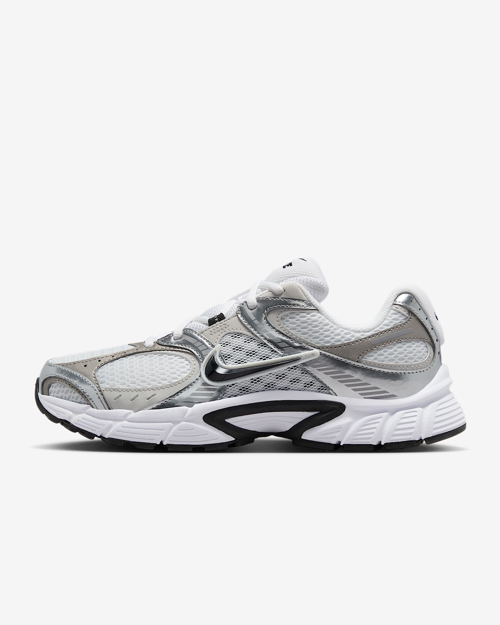 Tenis para mujer Nike V5 RNR - Blanco/Gris vasto/Plata metalizado/Negro
