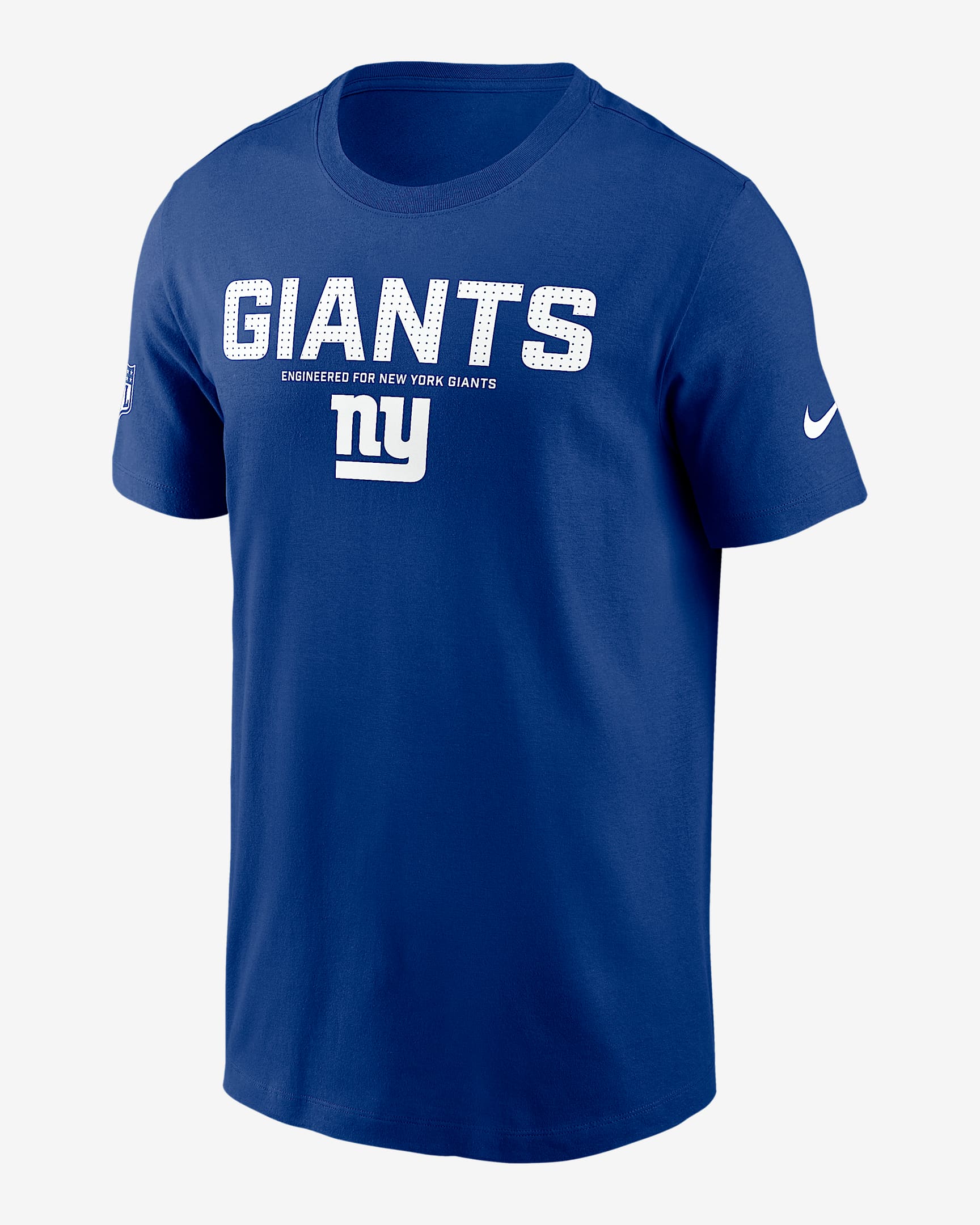 New York Giants Sideline Team Issue Men's Nike Dri-FIT NFL T-Shirt - Blue