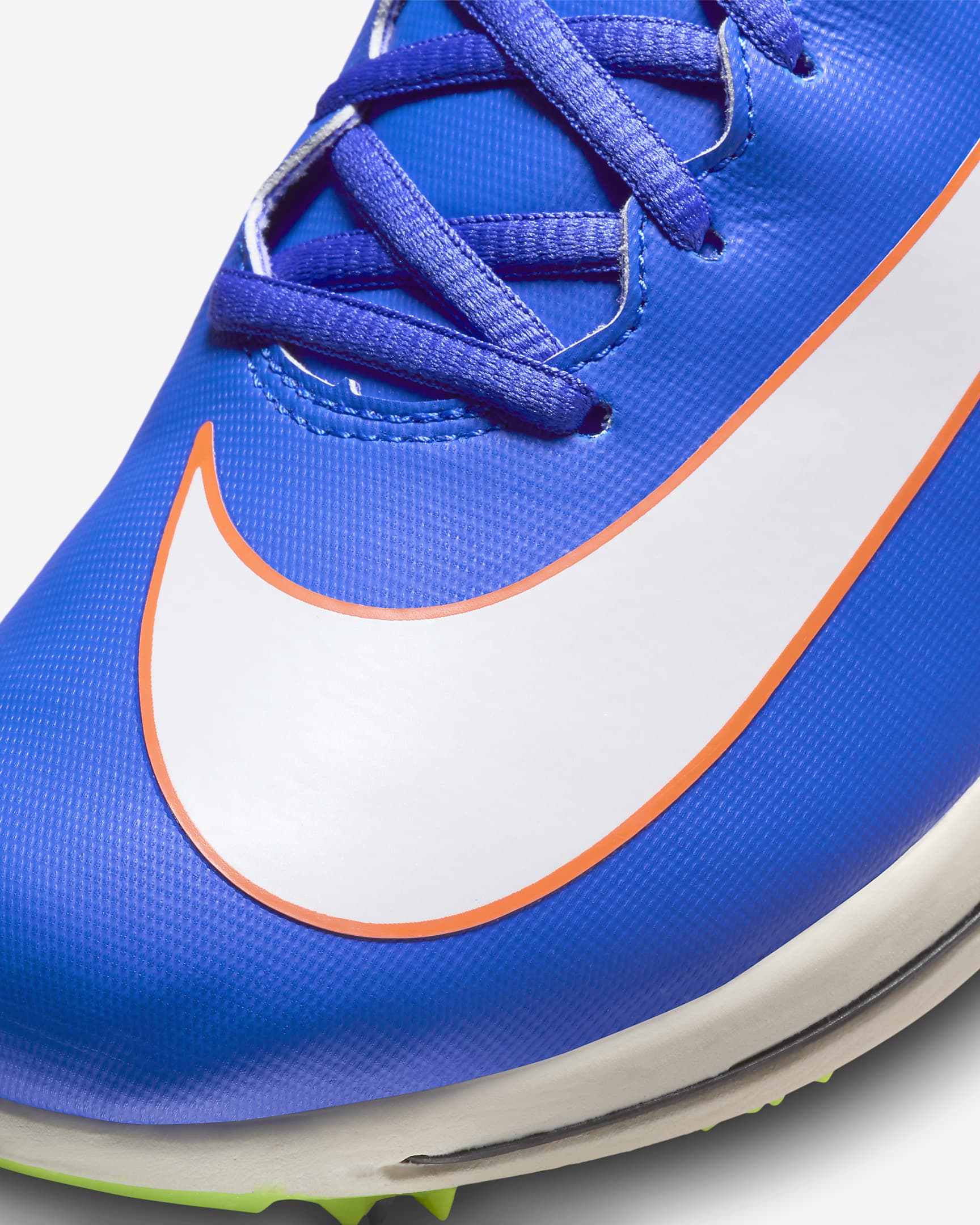 Nike Triple Jump Elite 2 Zapatillas con clavos de salto Track & Field - Racer Blue/Safety Orange/Blanco