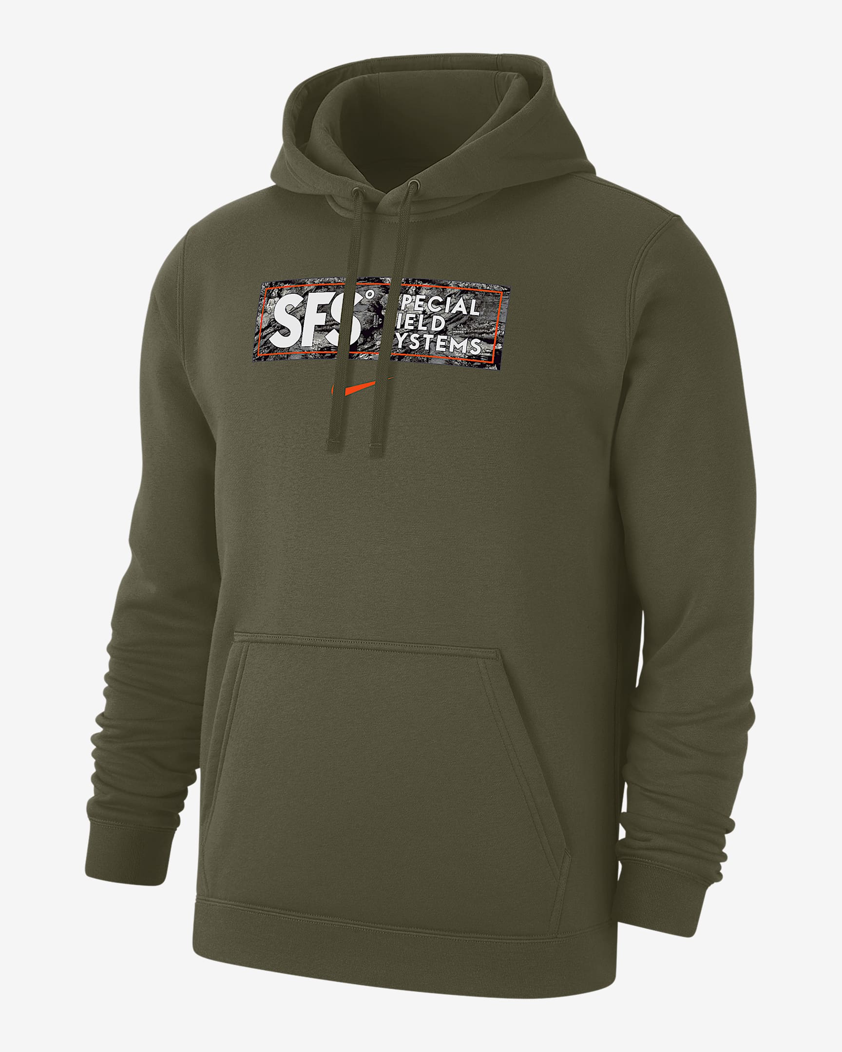 Nike SFS Club Men's Nike Fleece Pullover Hoodie - Olive