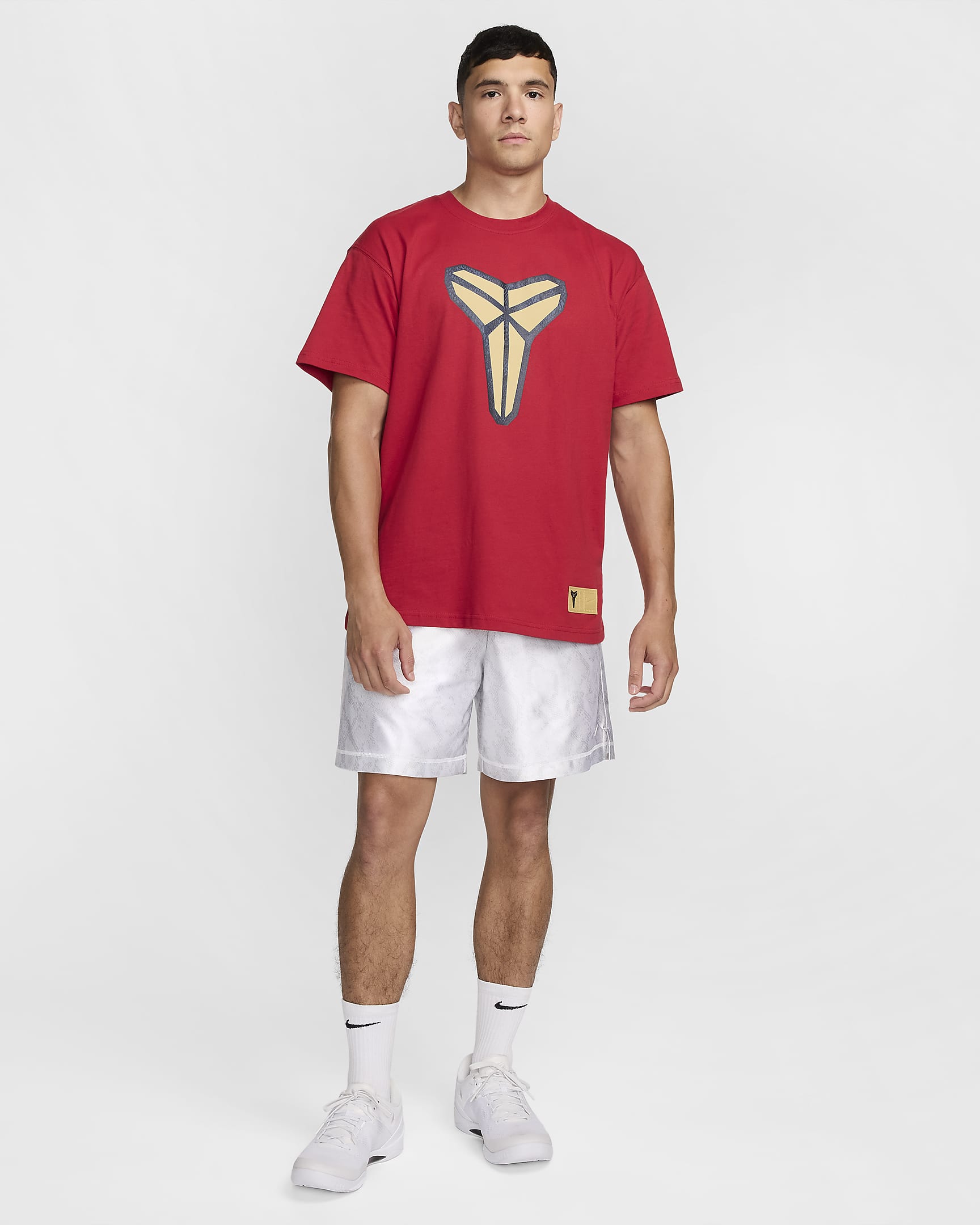 Playera de básquetbol Max90 para hombre KB - Rojo universitario