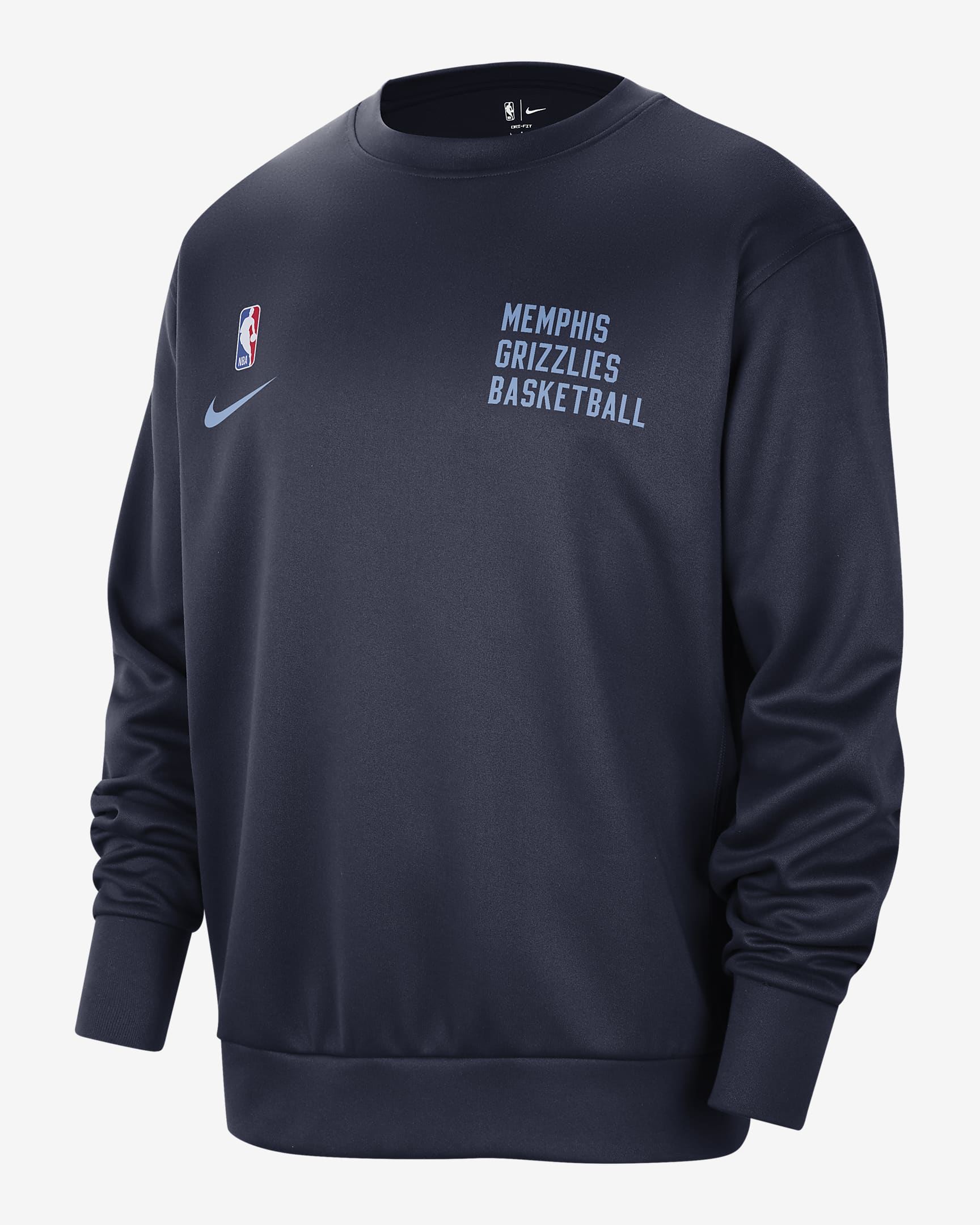 Sudadera de cuello redondo Nike Dri-FIT de la NBA para hombre Memphis ...