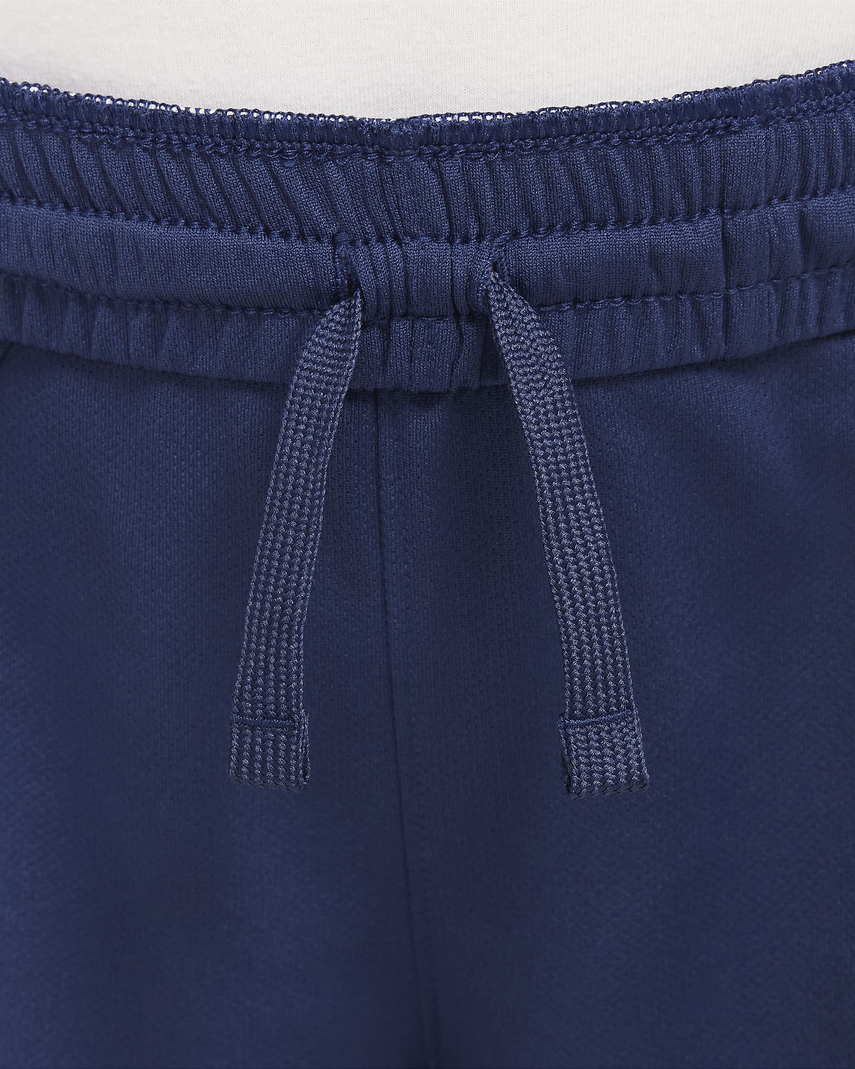 Nike Multi+ Dri-FIT-træningsshorts til større børn - Midnight Navy/Green Frost/hvid