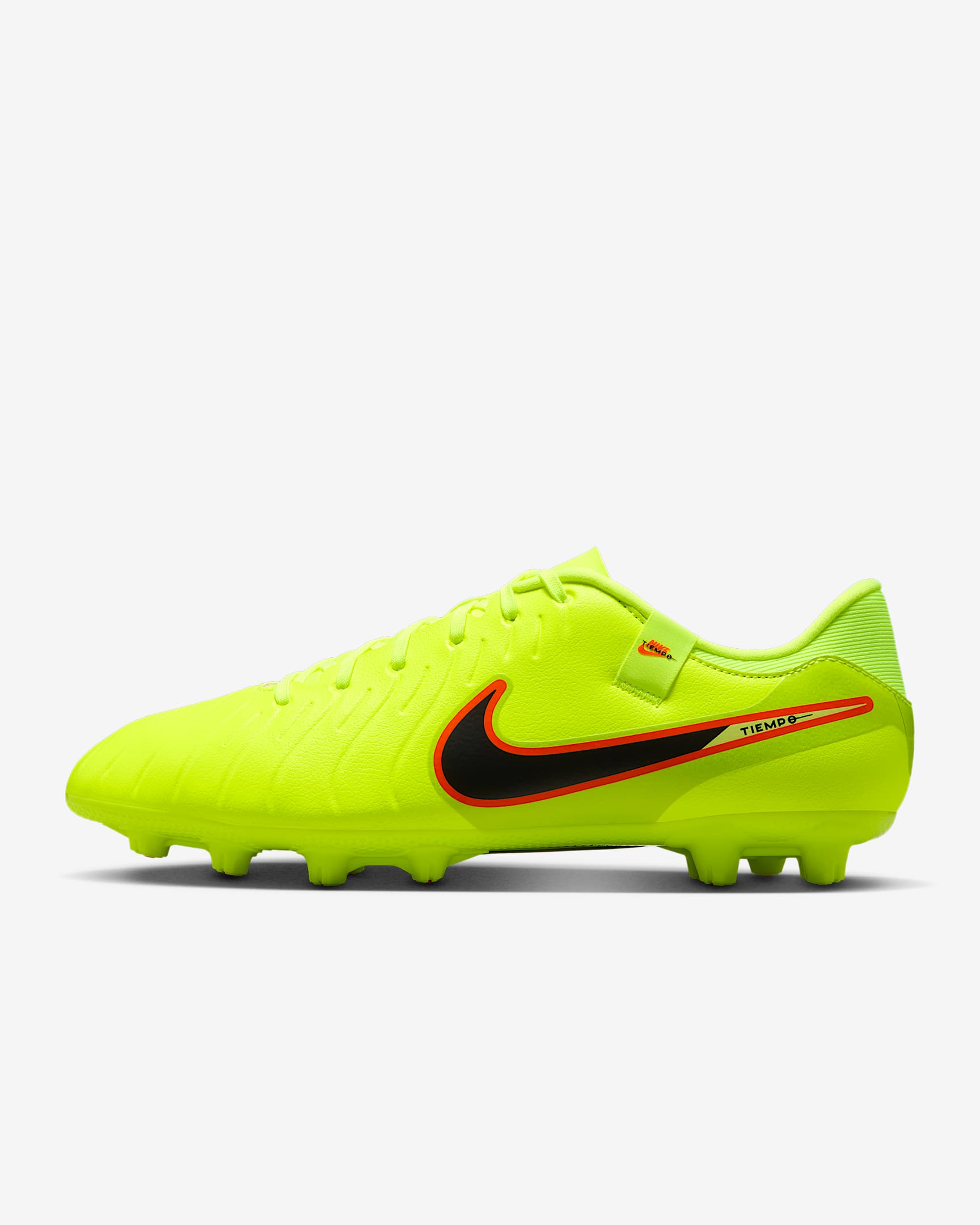 Nike Tiempo Legend 10 Academy Hard-Ground Low-Top Soccer Cleats - Volt/Black