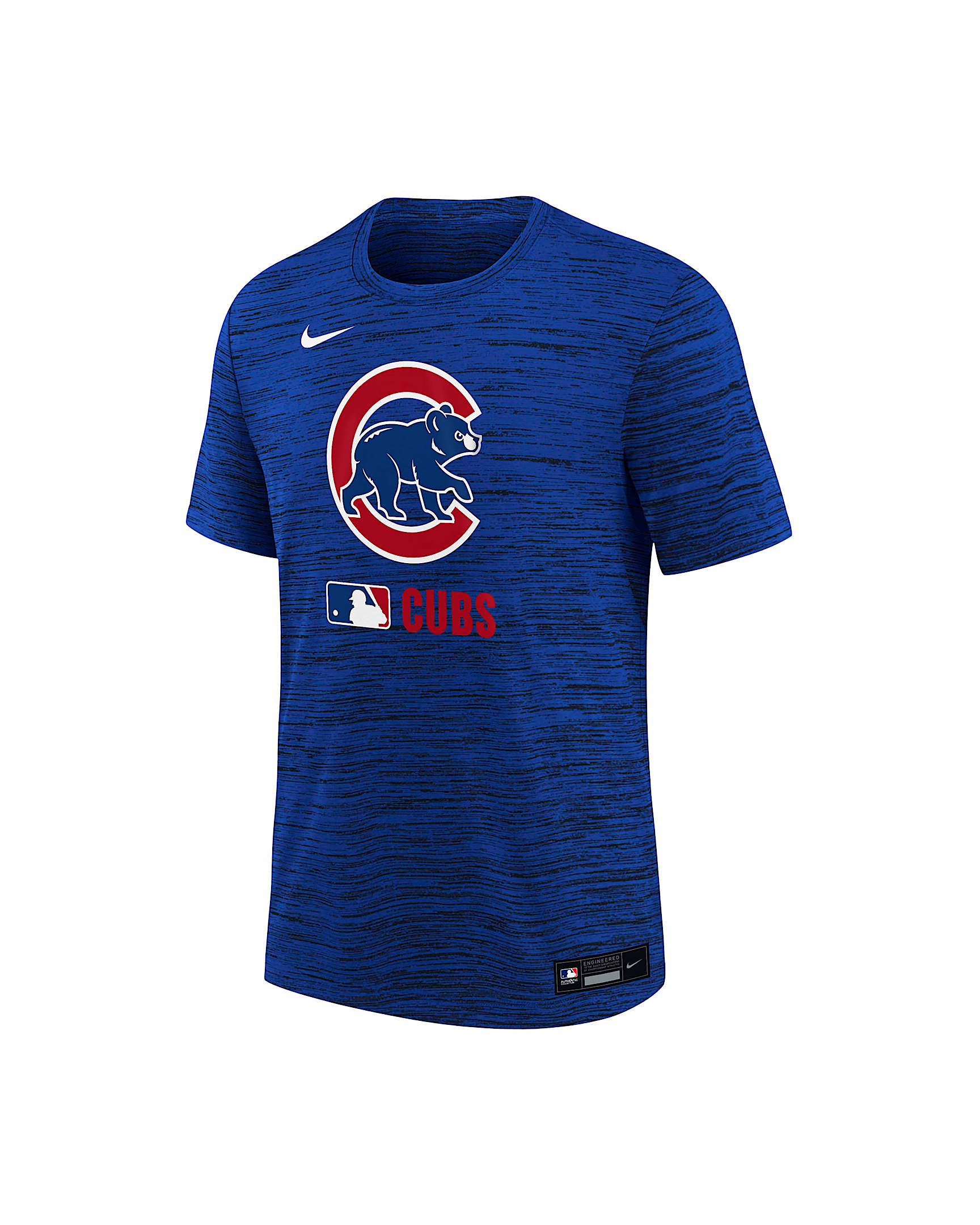 Chicago Cubs Authentic Collection Velocity Big Kids’ Nike Dri-FIT MLB T-Shirt - Blue