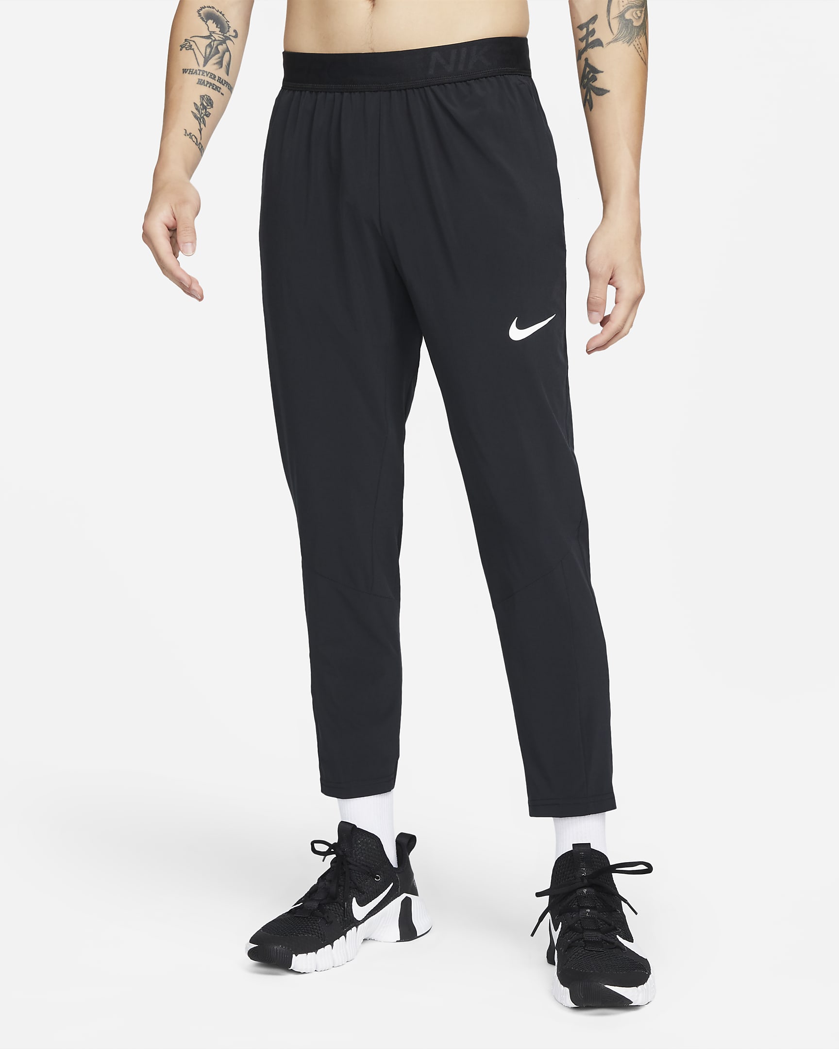 Nike Pro Dri-FIT Vent Max Men's Training Pants - Black/Black/White