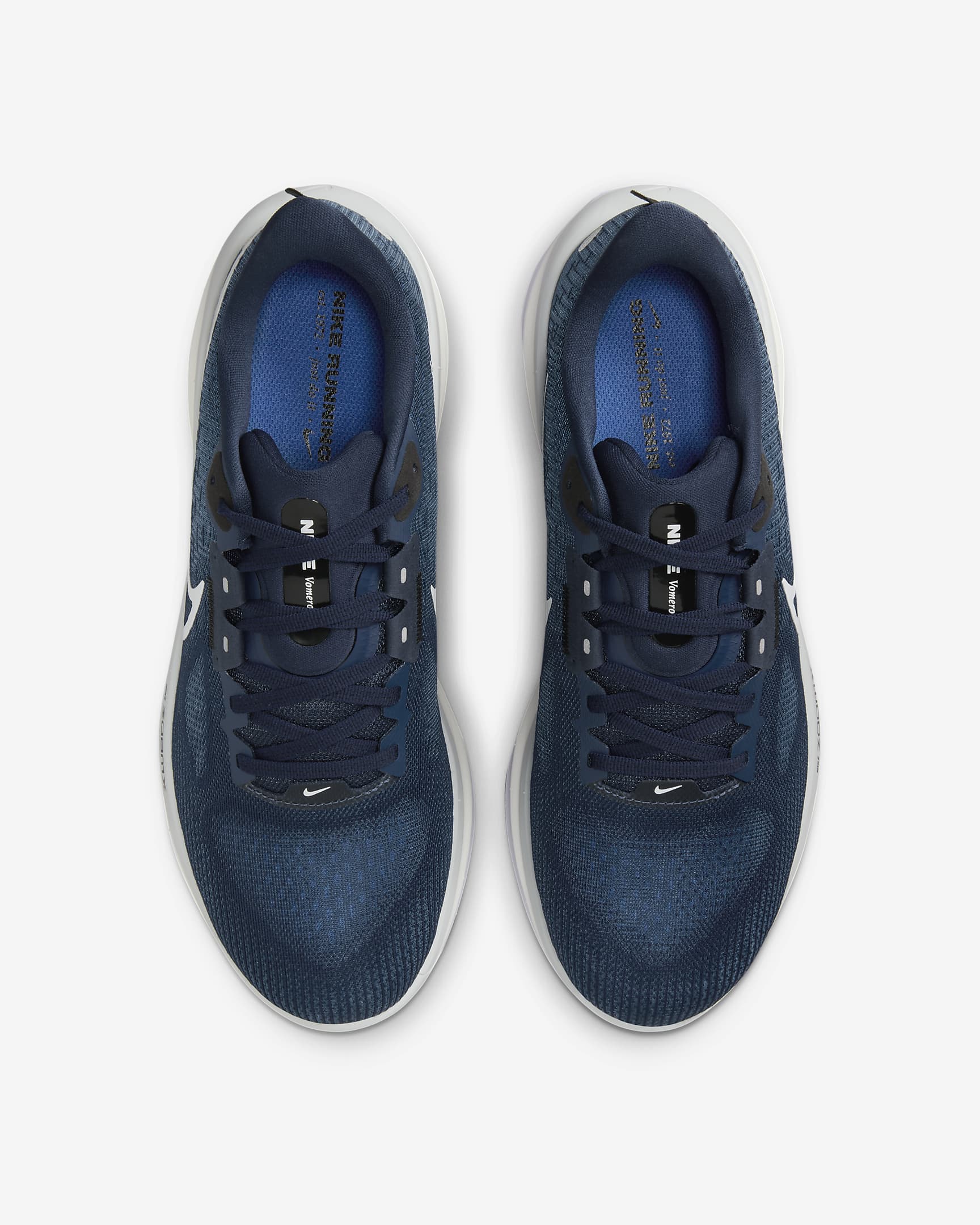 Tenis de correr en pavimento para hombre Nike Vomero 17 - Azul marino medianoche/Negro/Azul carrera/Platino puro