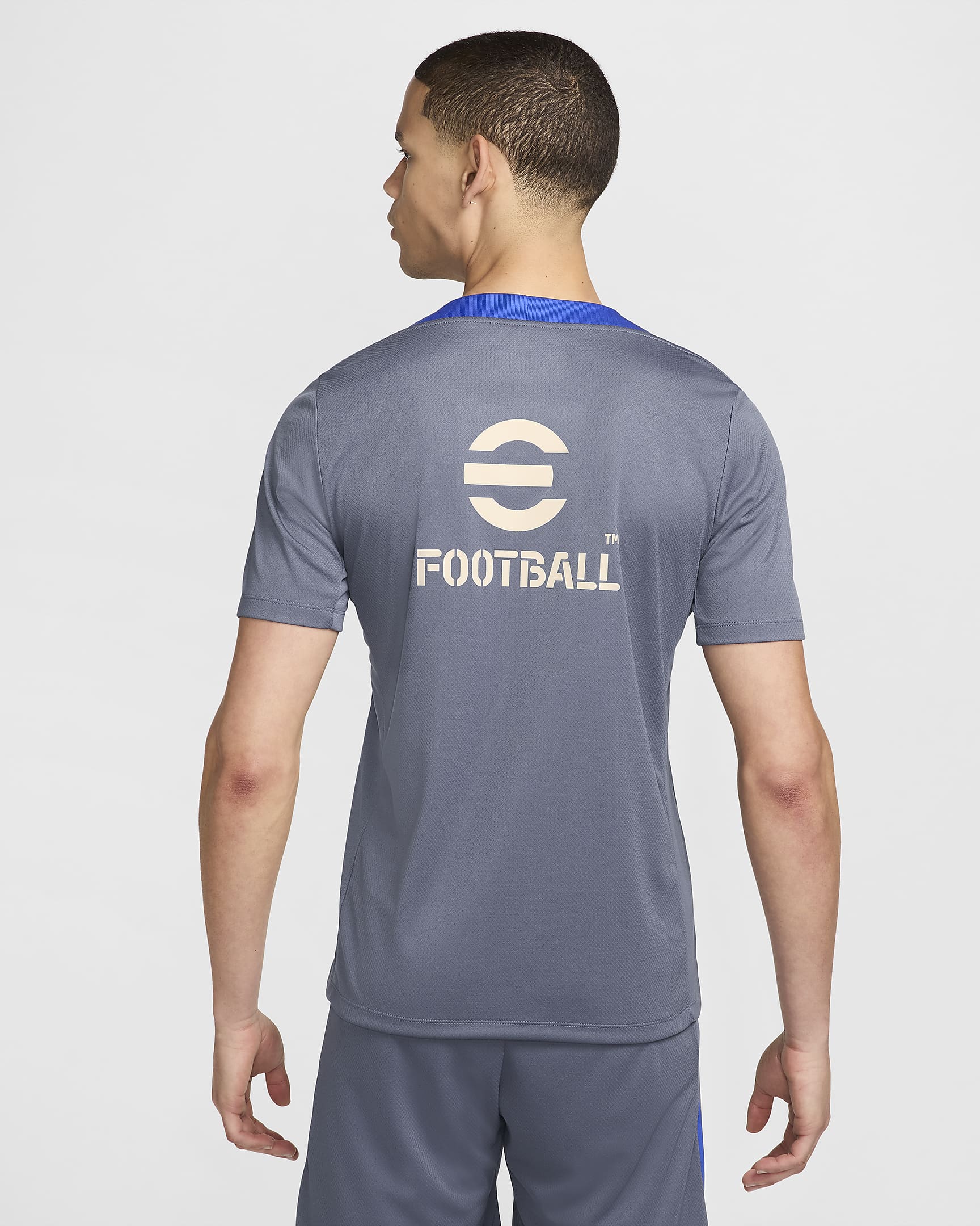 Inter Milan Strike Men's Nike Dri-FIT Football Short-Sleeve Top - Diffused Blue/Lyon Blue/Sand Drift