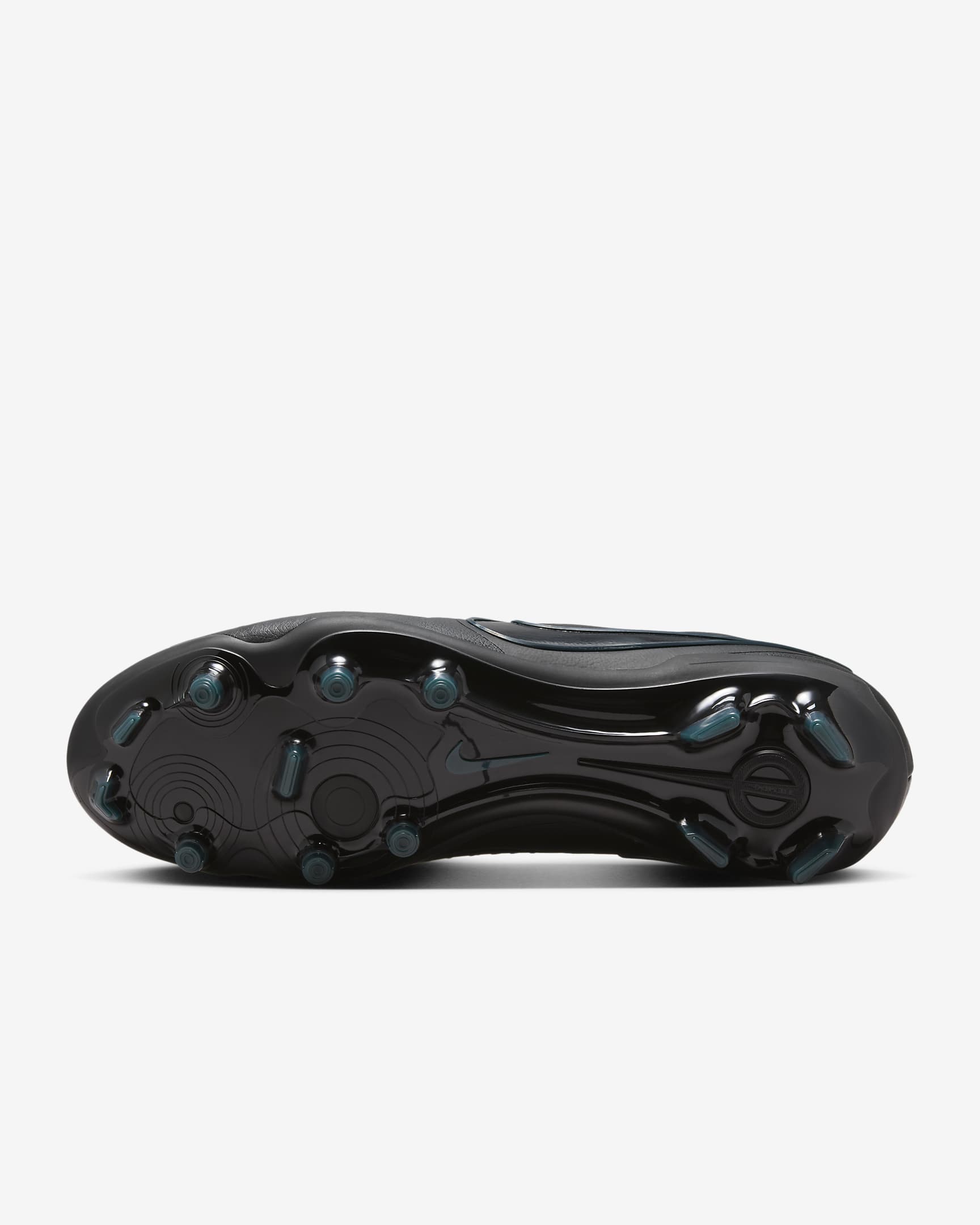 Chuteiras de futebol de perfil baixo para terreno firme Nike Tiempo Legend 10 Pro - Preto/Deep Jungle/Preto