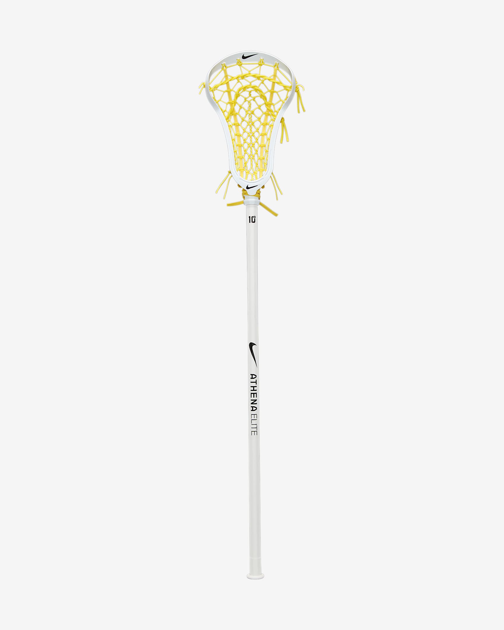 Palo completo de lacrosse para mujer Nike Athena Elite - Blanco/Amarillo