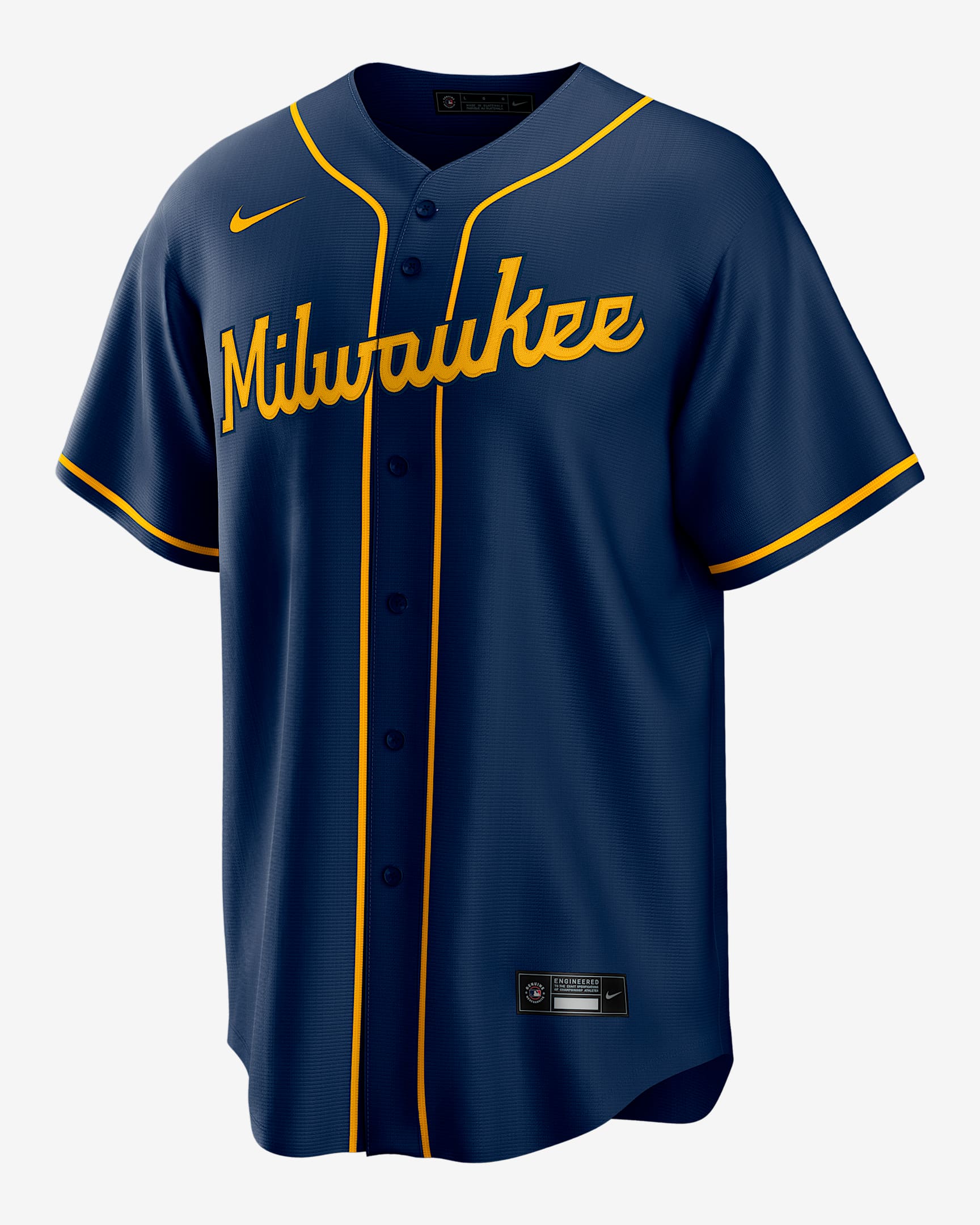 Jackson Chourio Milwaukee Brewers Men's Nike MLB Replica Jersey - Navy