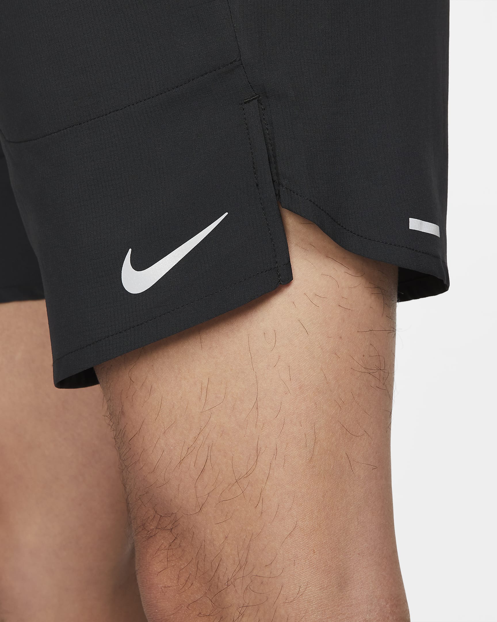 Nike Dri-FIT Stride Men's 7" Brief-Lined Running Shorts - Black/Black