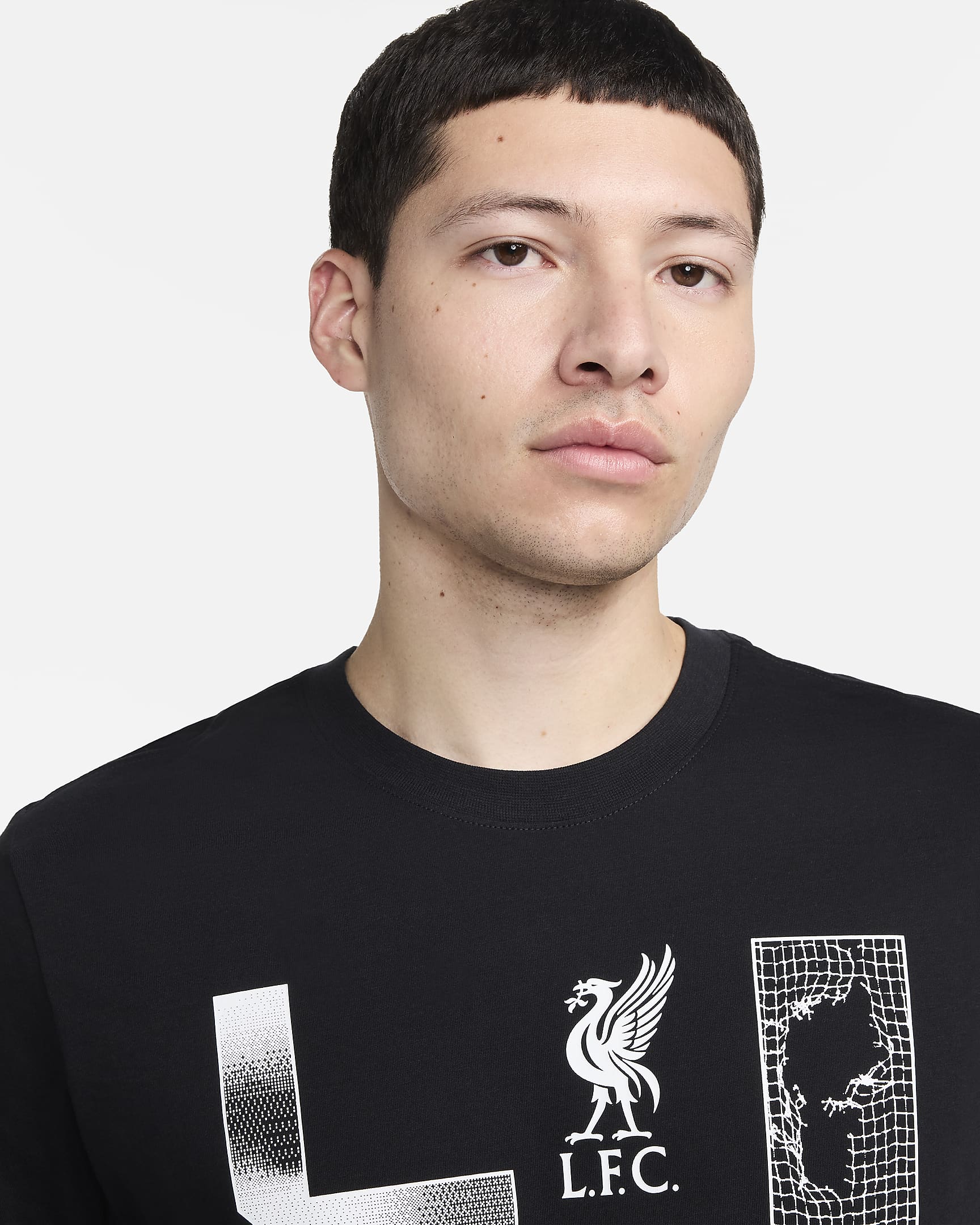 Liverpool FC Nike Football-T-shirt til mænd - sort