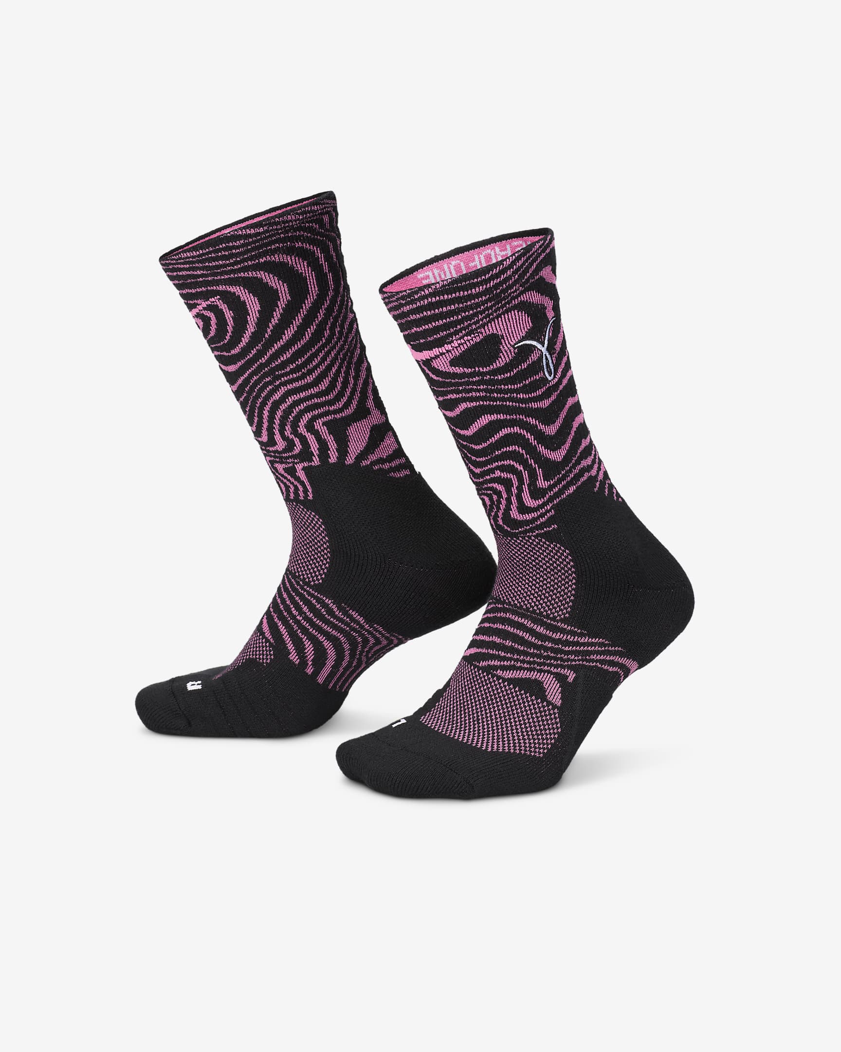 Nike Elite Basketball Crew Socks (1 Pair) - Hyper Pink/Black/White