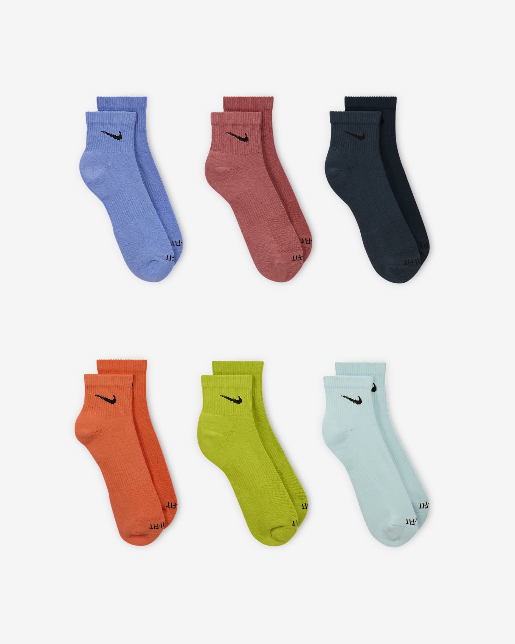 Nike Everyday Plus Cushioned Training Ankle Socks (6 Pairs). Nike.com