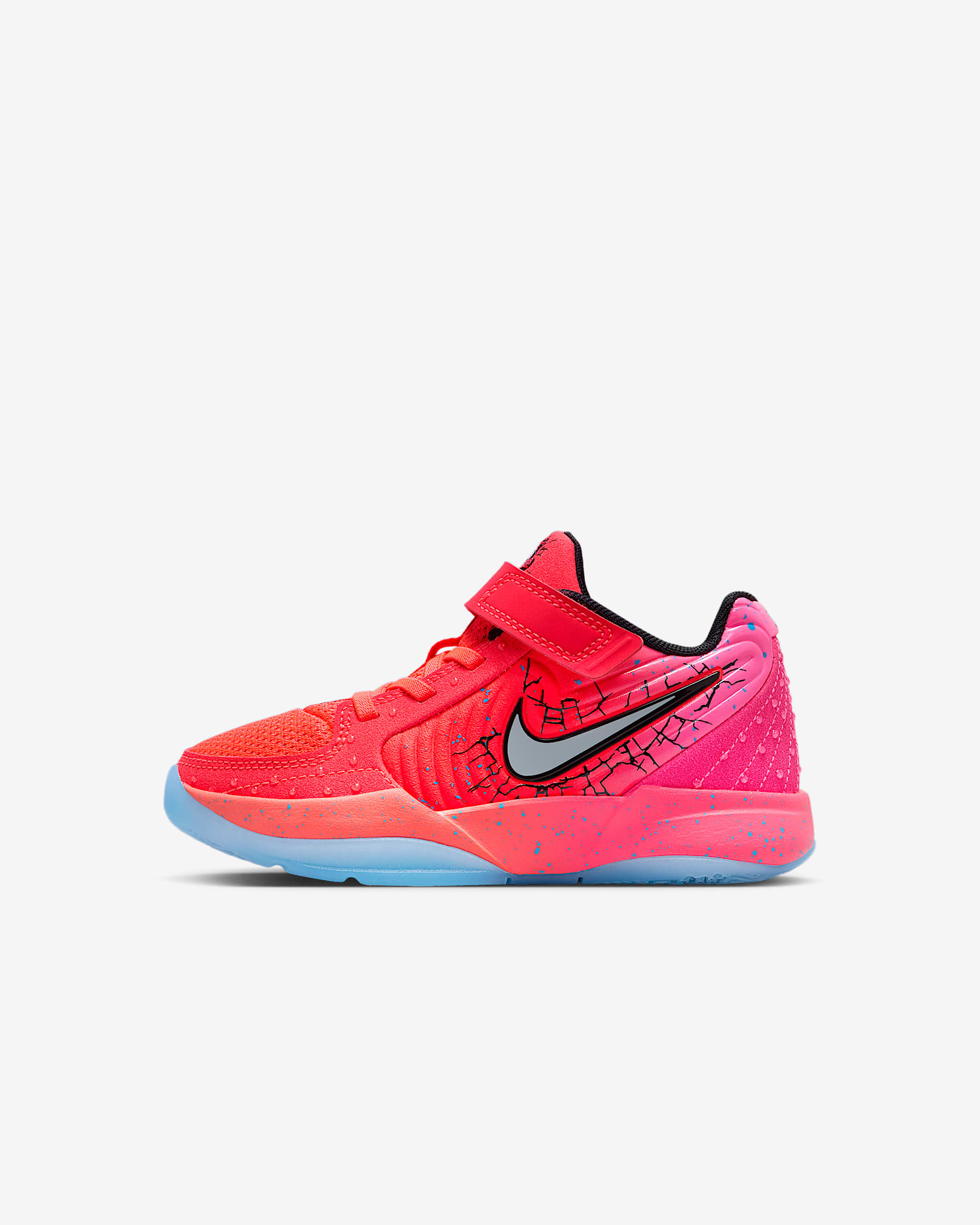 Tenis para niños de preescolar Ja 2 "Tropical Punch" - Carmesí brillante/Hiperrosa/Negro/Plata liso