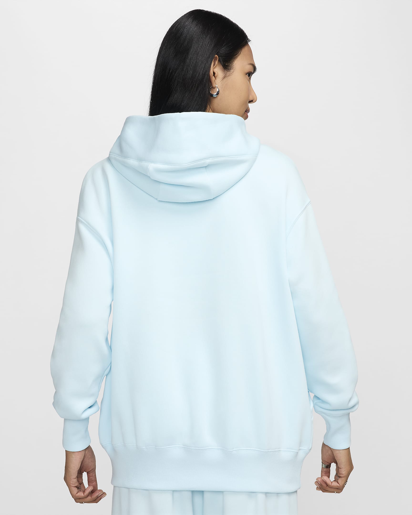 Sweat à capuche oversize Nike Sportswear Phoenix Fleece pour femme - Glacier Blue/Sail