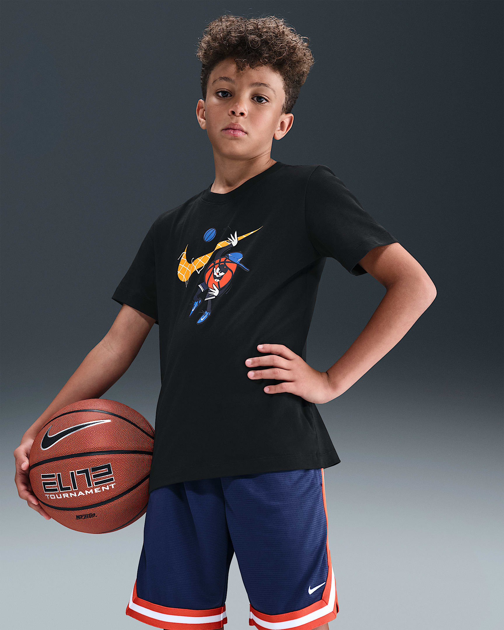 Nike Sportswear Big Kids' T-Shirt - Black
