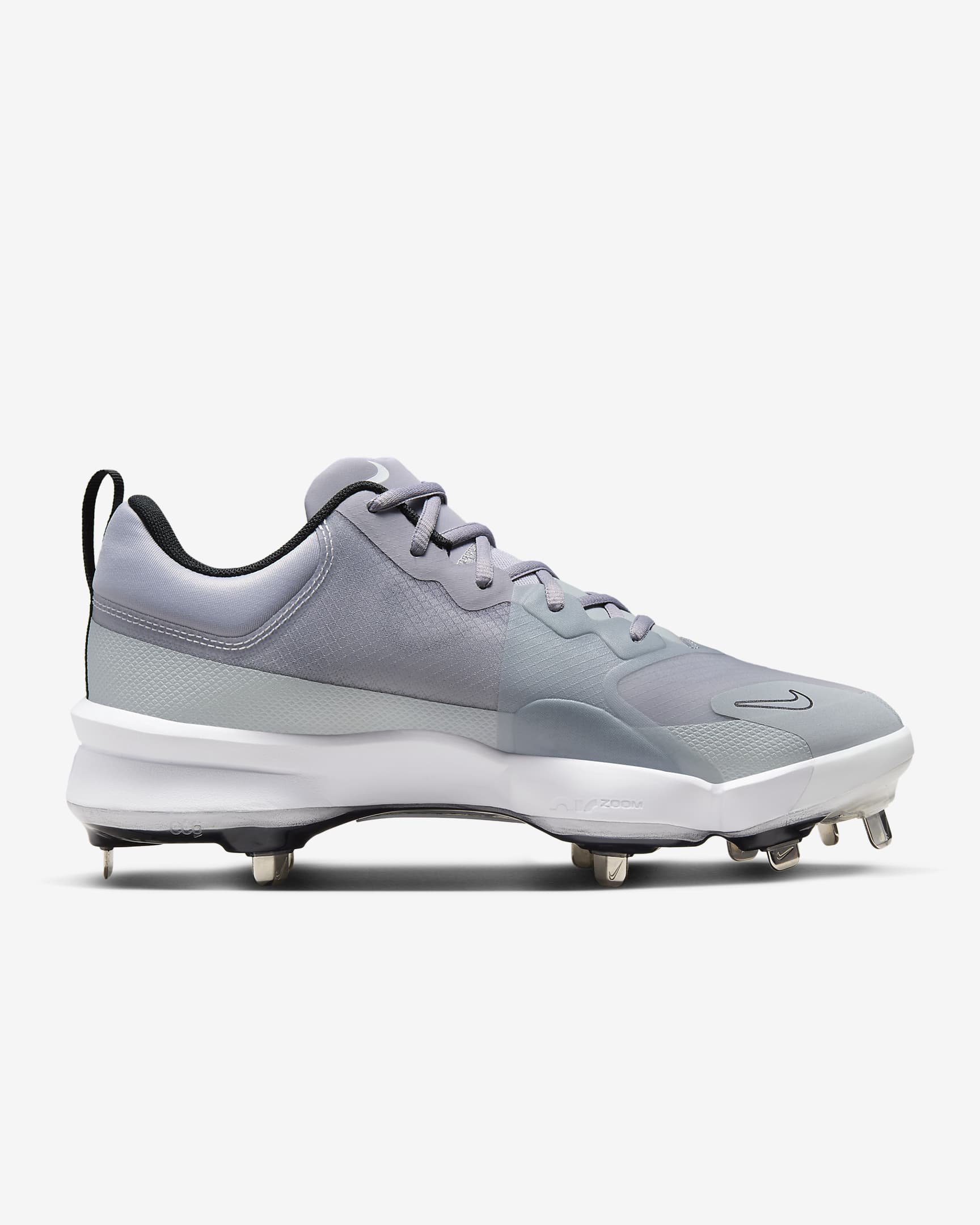 Nike Force Zoom Trout 9 Pro Baseball Cleats - Pewter/Wolf Grey/White/Black