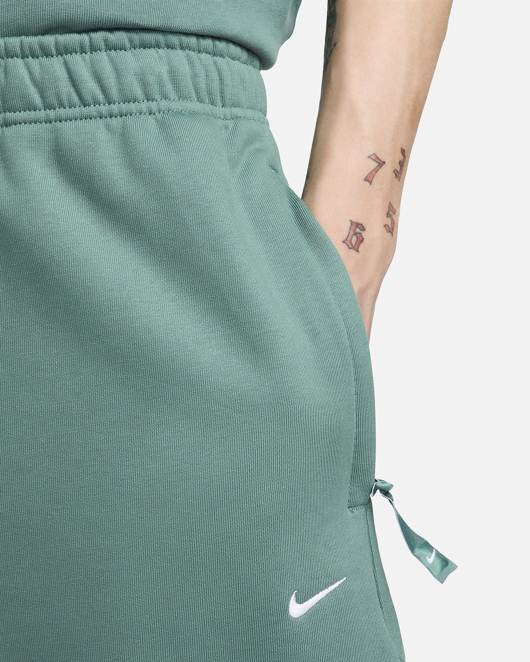 Pantalon en tissu Fleece Nike Solo Swoosh pour Homme - Bicoastal/Blanc