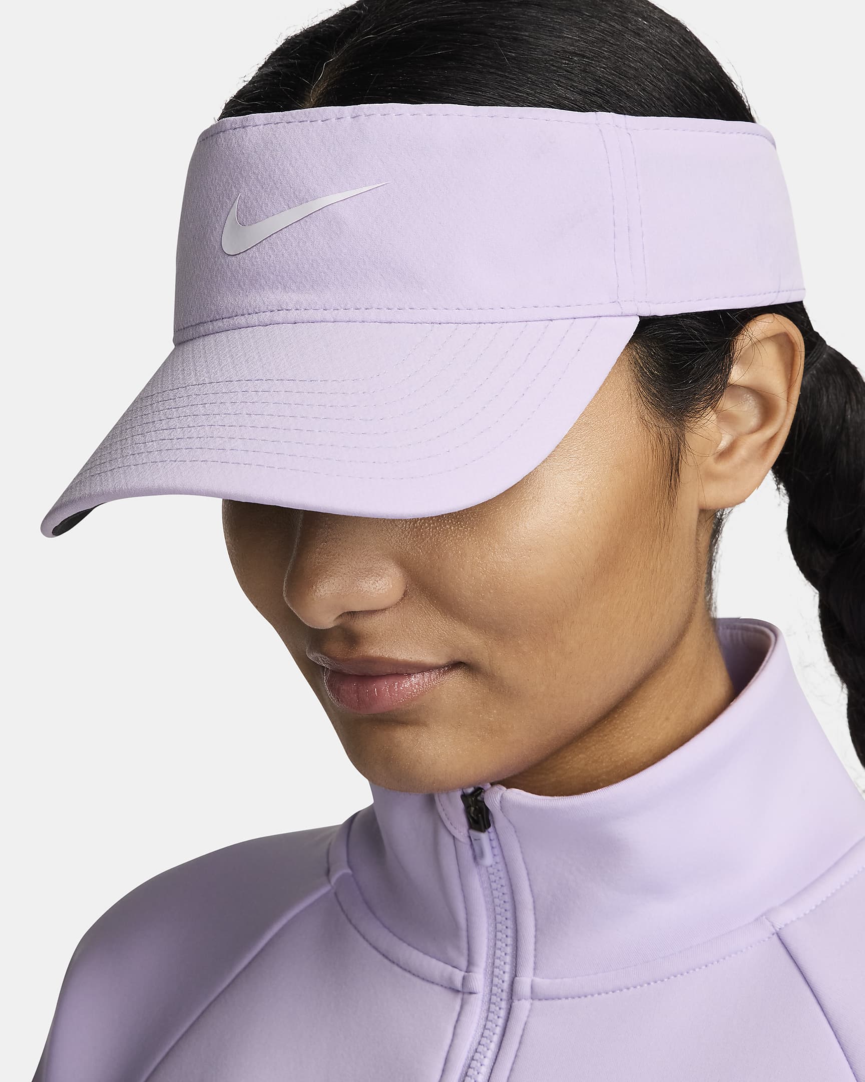 Nike Dri-FIT Ace Swoosh Visor - Lilac Bloom/Anthracite/White