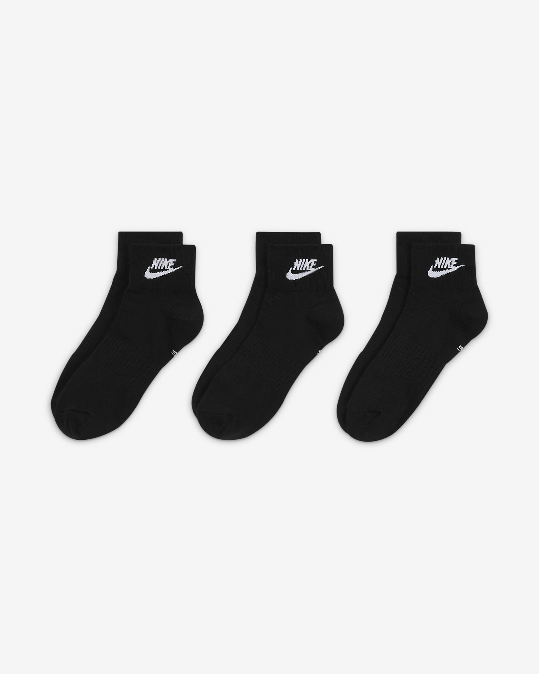 Socquettes Nike Everyday Essential (3 paires) - Noir/Blanc