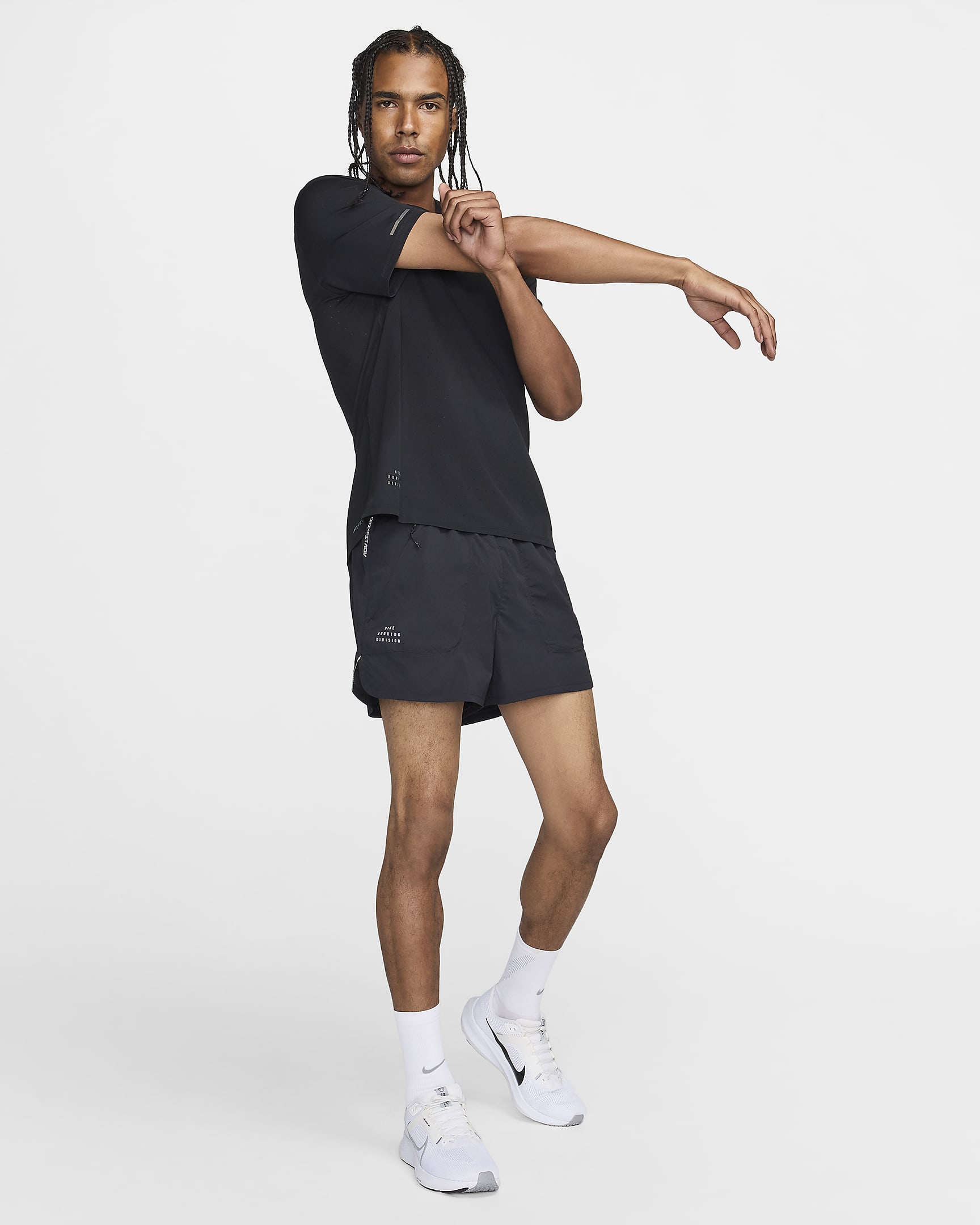 Nike Running Division Pantalons curts de running 2 en 1 Dri-FIT ADV de 10 cm - Home - Negre/Negre