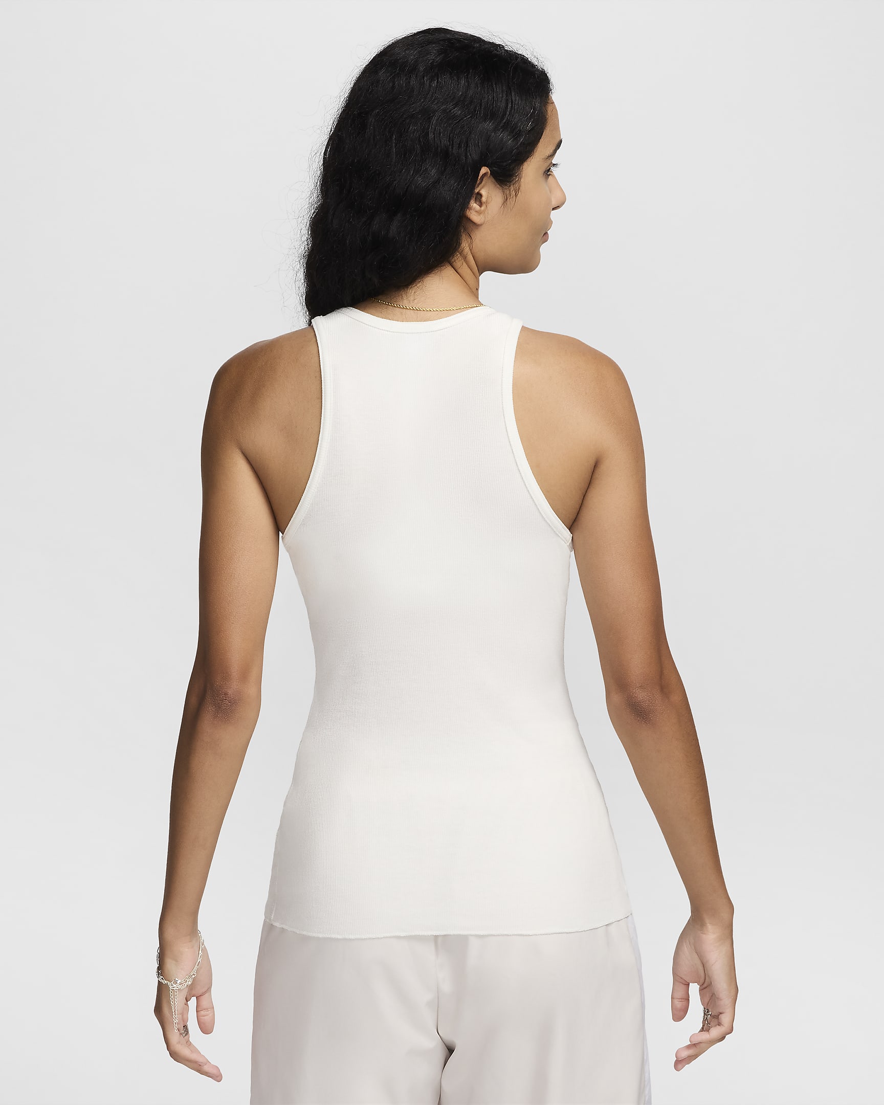 Nike Sportswear Women's Ribbed Tank Top - Sail/Sail