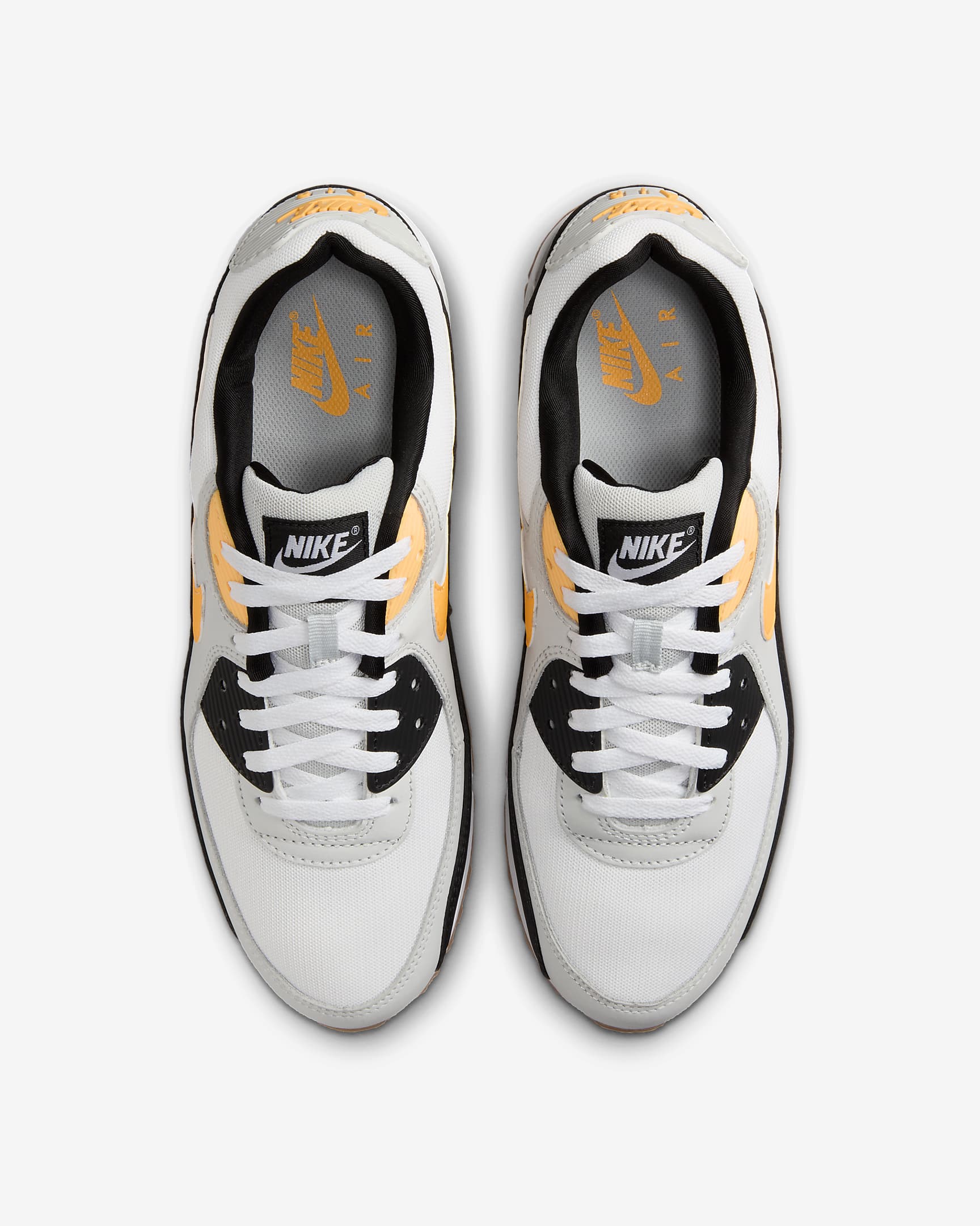 Nike Air Max 90 herenschoenen - Wit/Photon Dust/Zwart/Laser Orange