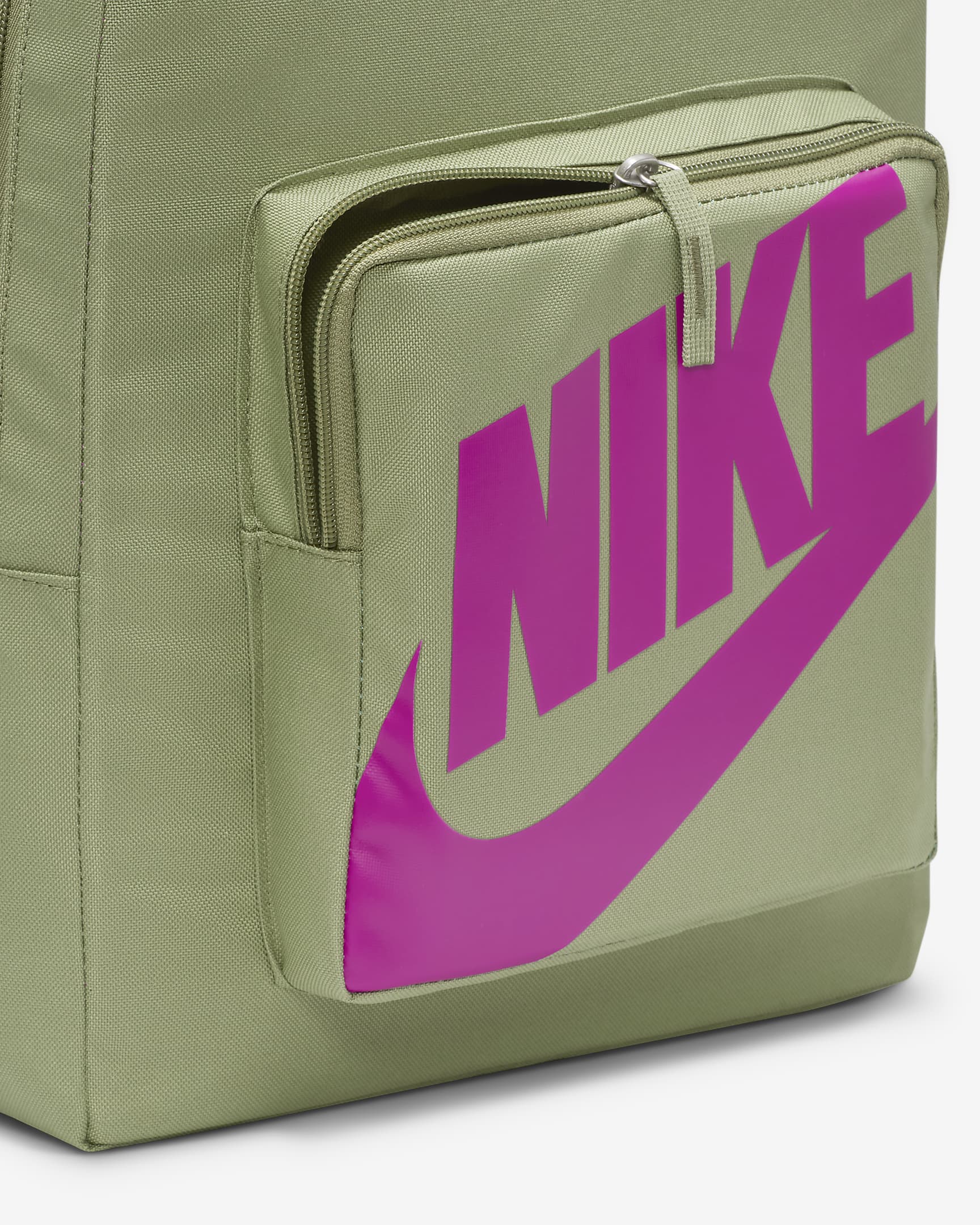 Nike Classic Kids' Backpack (16L) - Oil Green/Oil Green/Vivid Grape