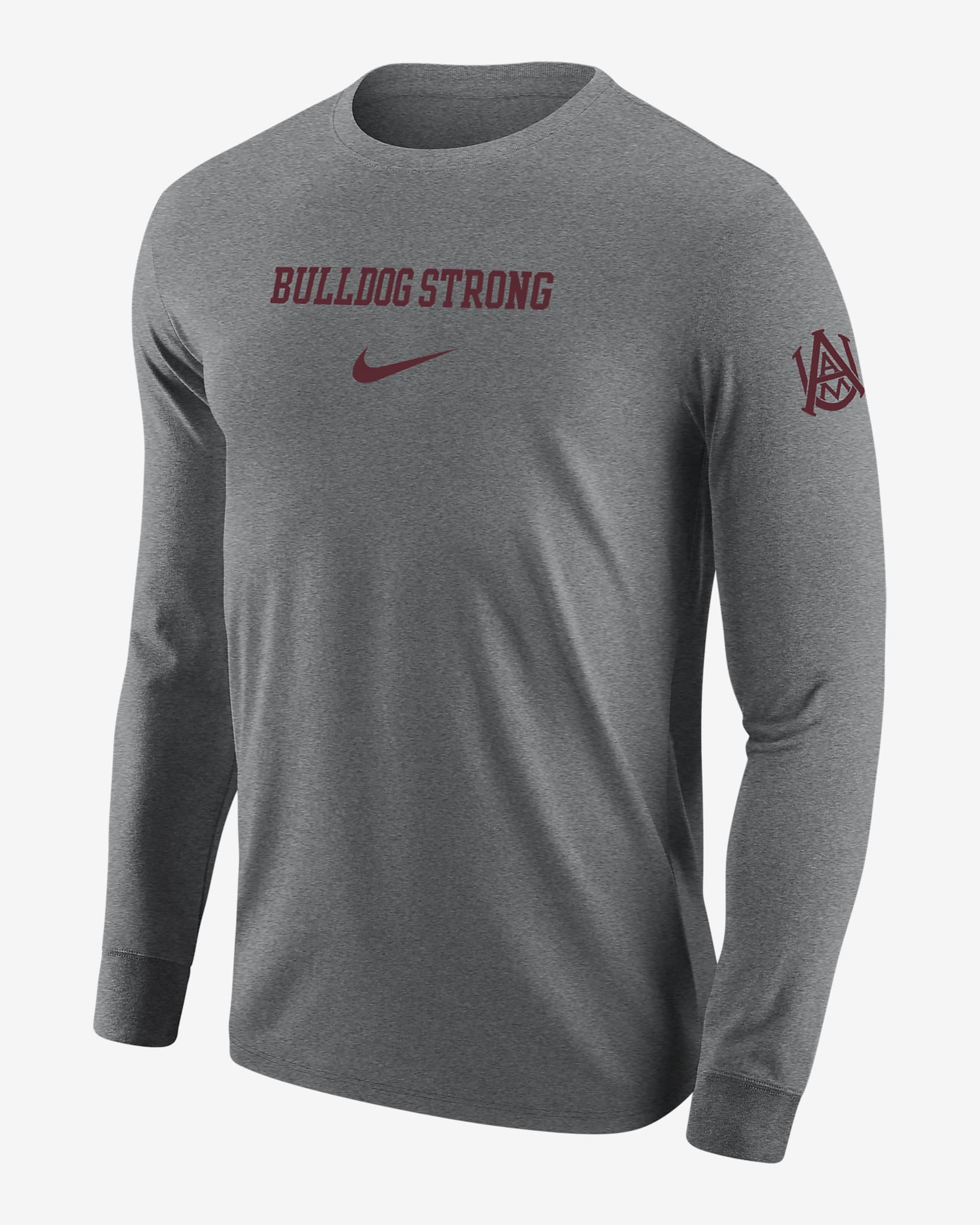 Alabama A&M Men's Nike College Long-Sleeve T-Shirt - Dark Grey Heather