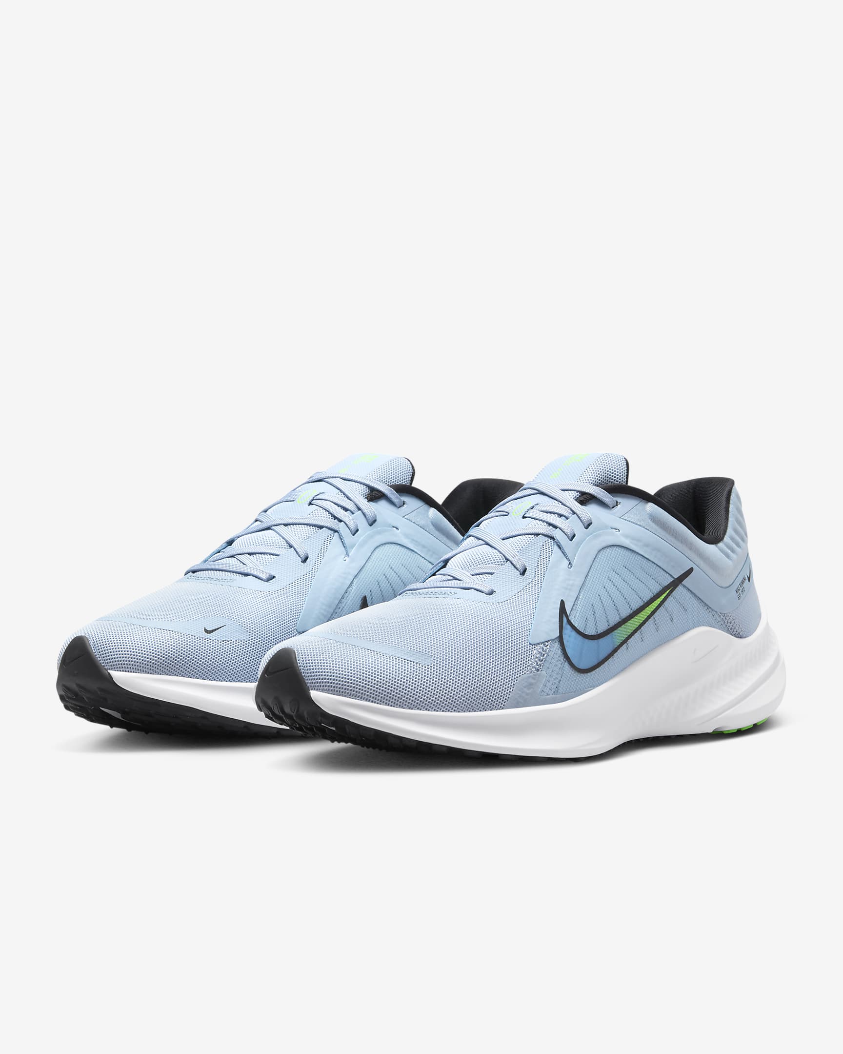 Nike Quest 5 Men's Road Running Shoes - Light Armoury Blue/Green Strike/Star Blue/Black