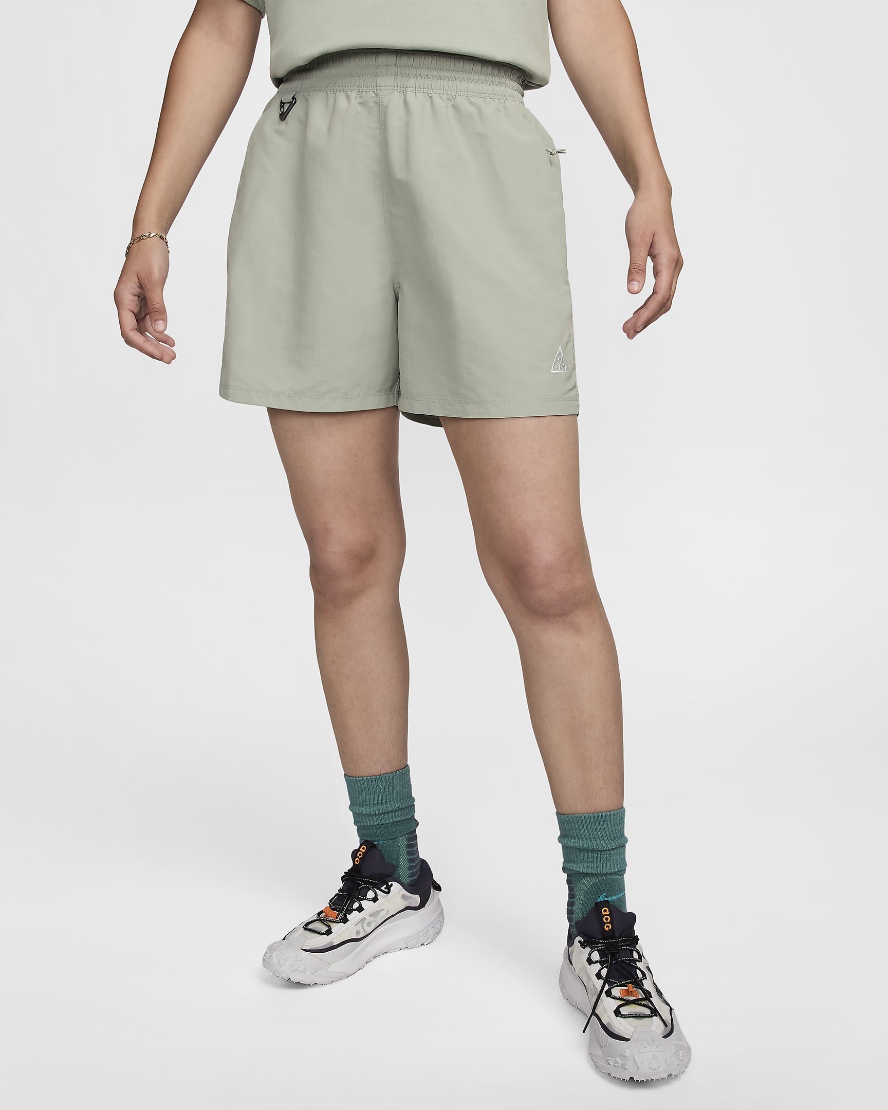 Shorts de 13 cm para mujer Nike ACG - Horizonte jade/Blanco cumbre