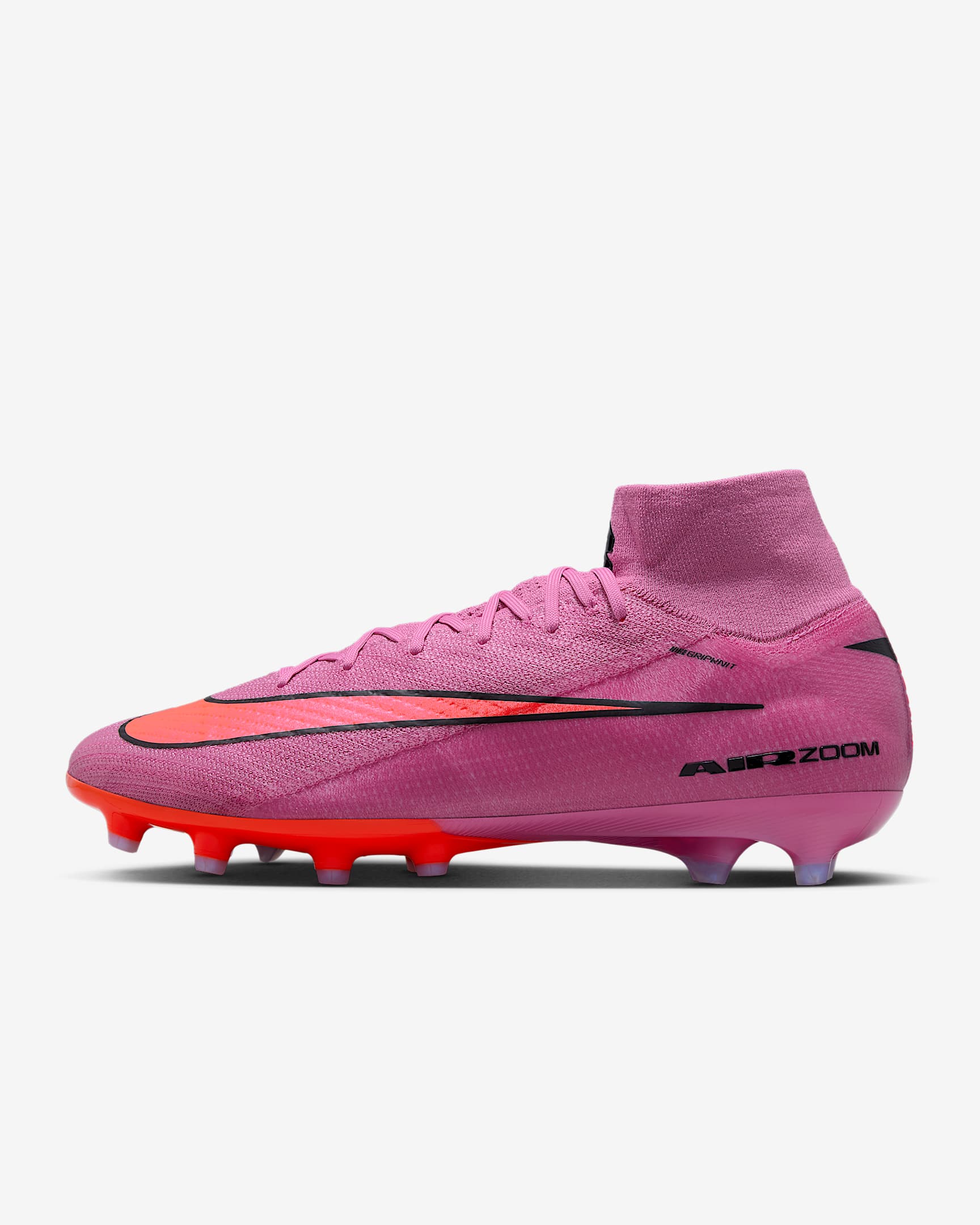 Nike Mercurial Superfly 10 Elite AG-Pro High Top-fodboldstøvler - Magic Flamingo/Total Crimson/sort