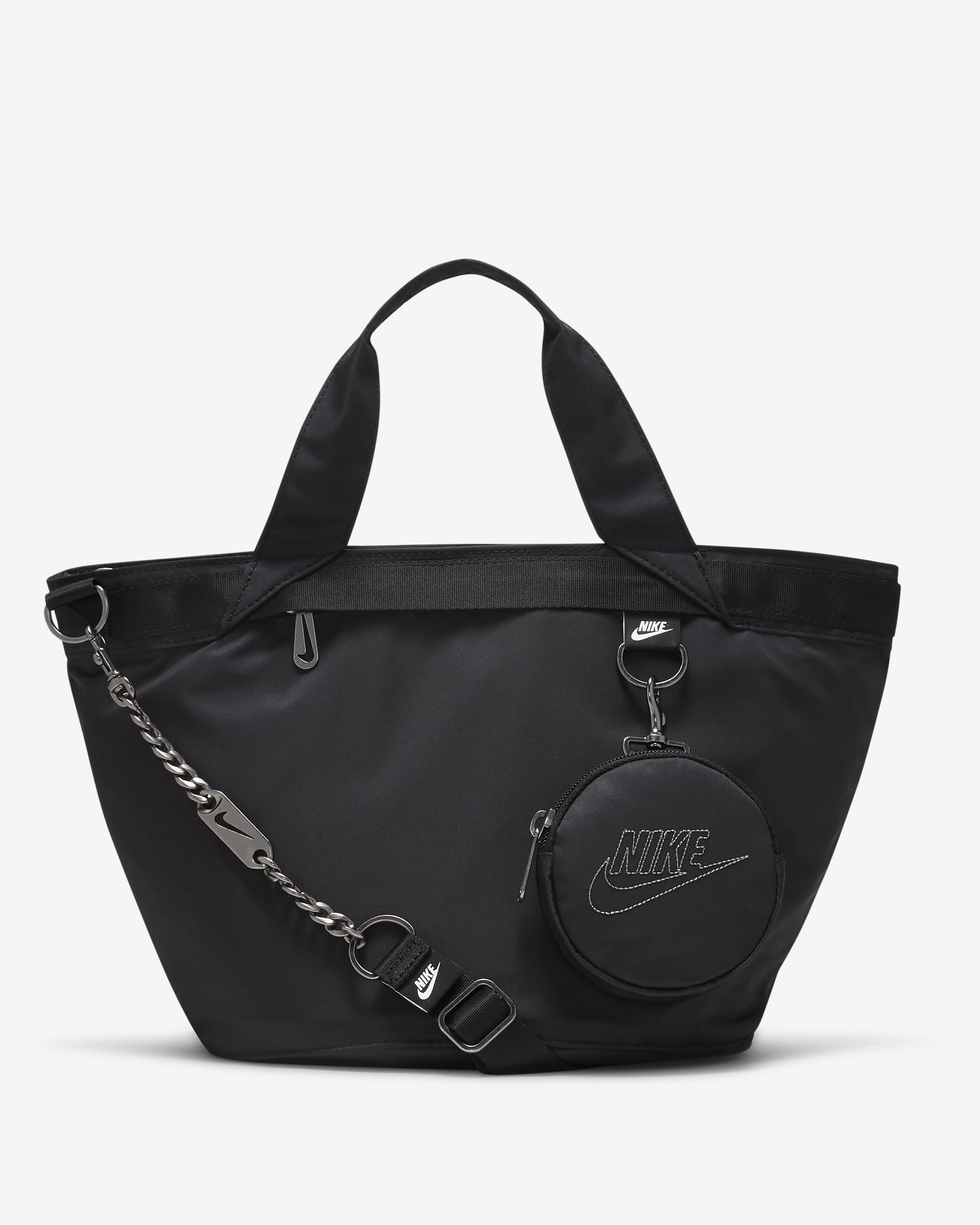 Bolsa para mujer Nike Sportswear Futura Luxe (10 L) - Negro/Negro/Gris humo claro