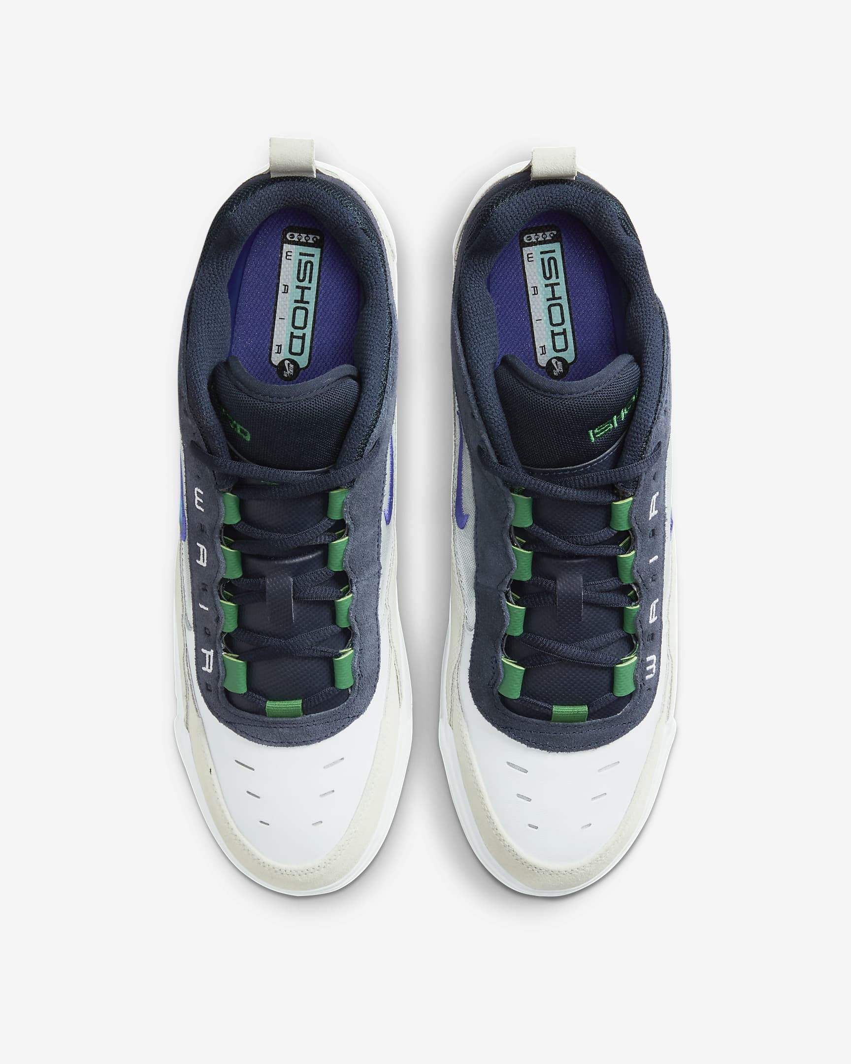 Nike Air Max Ishod Men's Shoes - White/Obsidian/Pine Green/Persian Violet