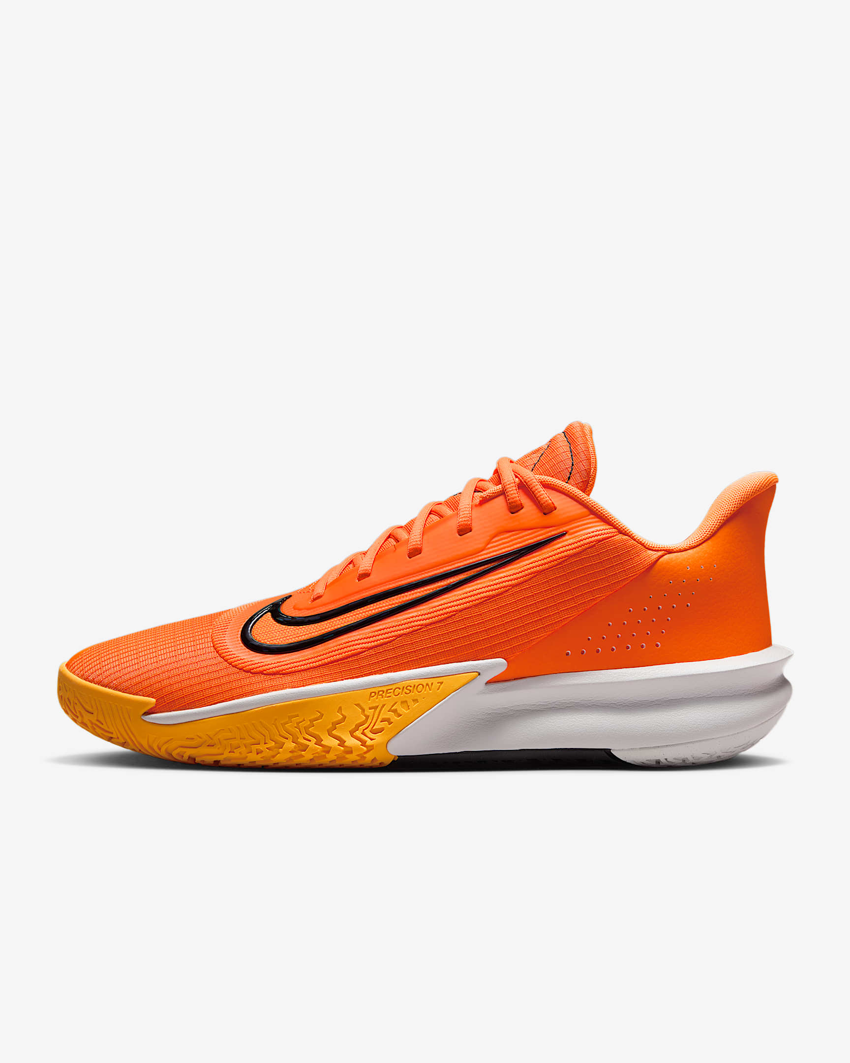 Nike Precision 7 Basketballschuh für Herren - Total Orange/Laser Orange/Photon Dust/Schwarz