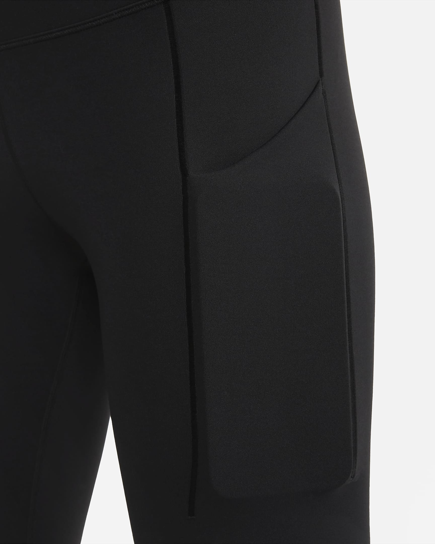 Nike Universa Women's Medium-Support High-Waisted 7/8 Leggings with Pockets - Black/Black