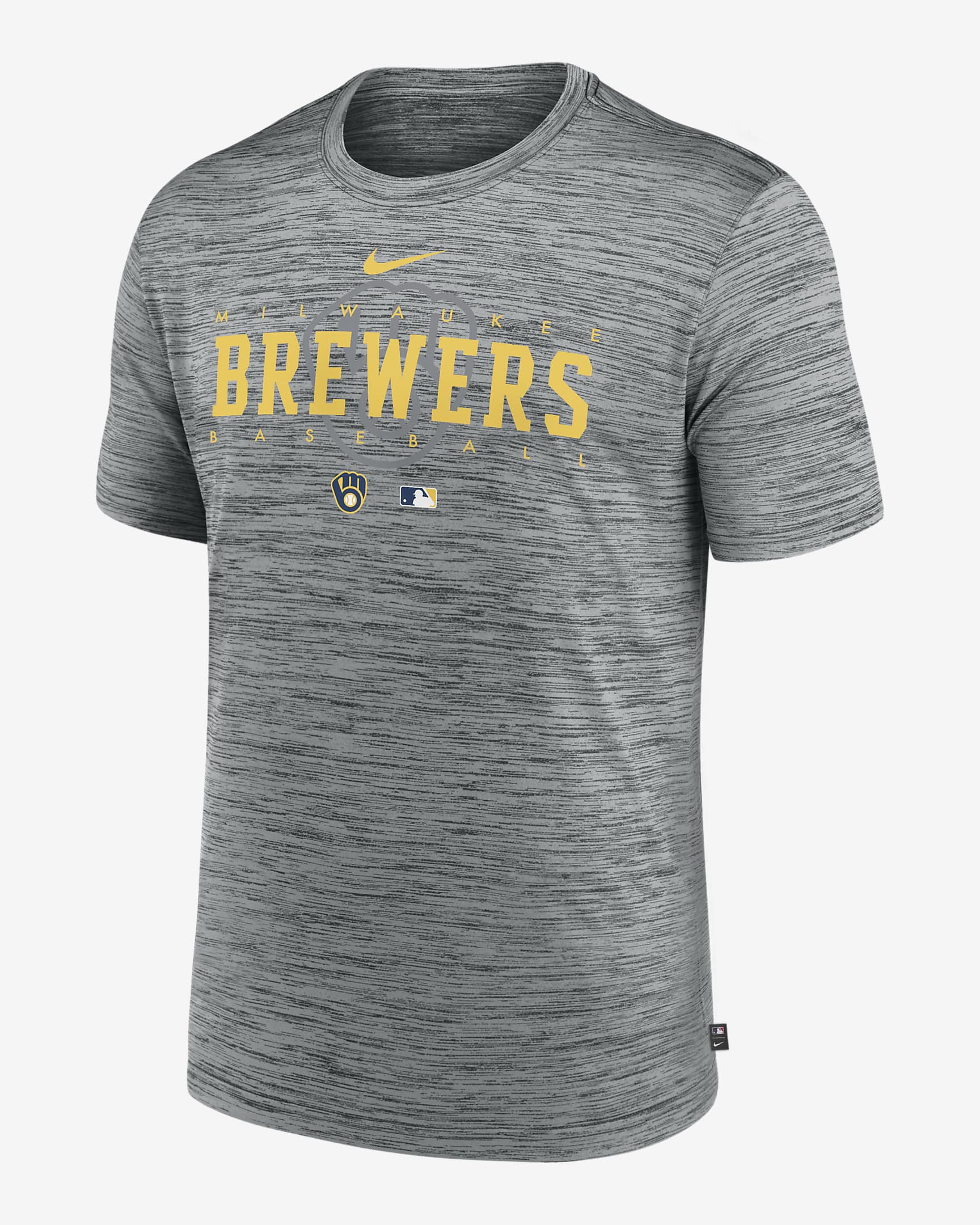 Nike Dri-FIT Velocity Practice (MLB Milwaukee Brewers) Men's T-Shirt ...
