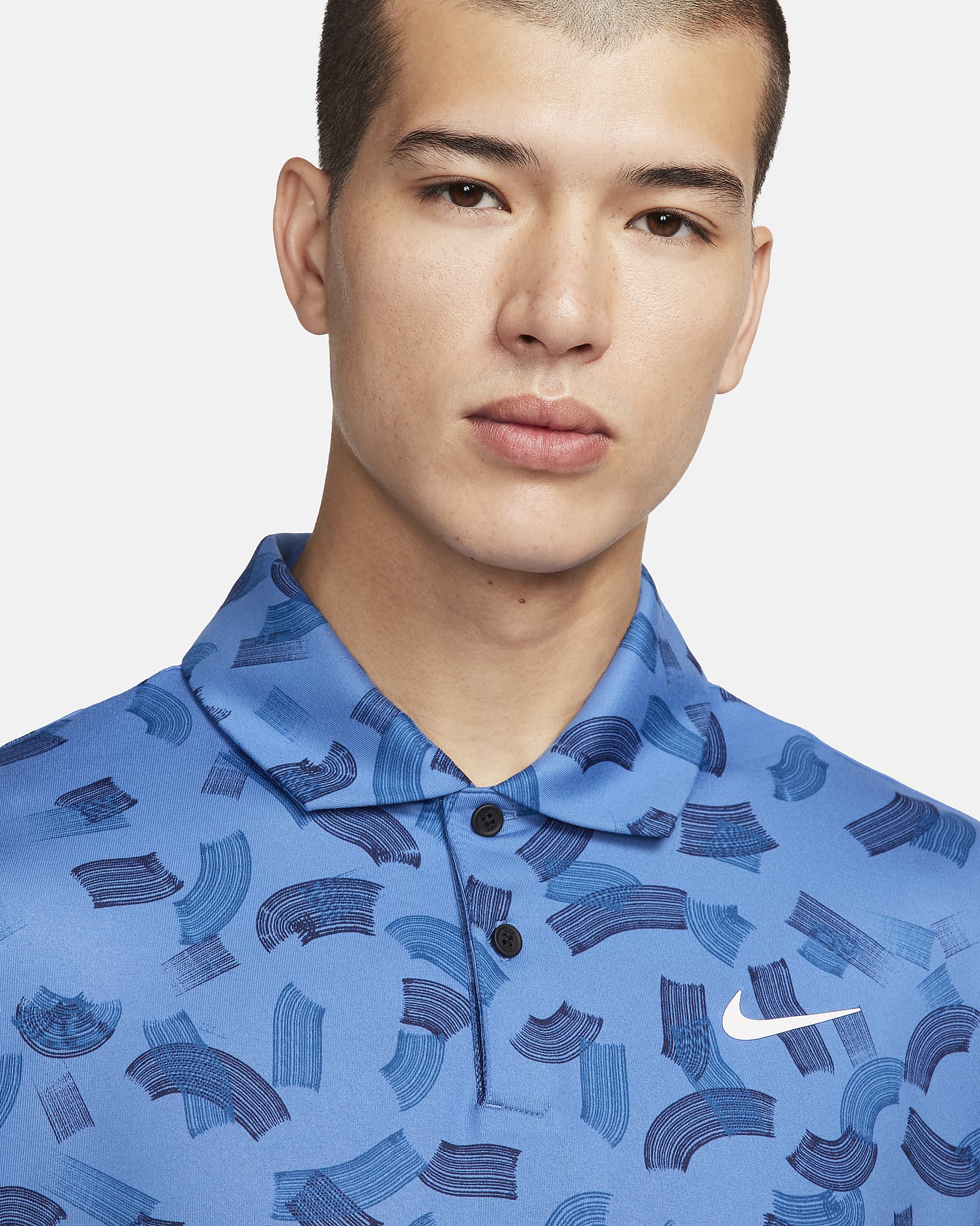 Nike Tour Men's Dri-FIT Golf Polo - Star Blue/White