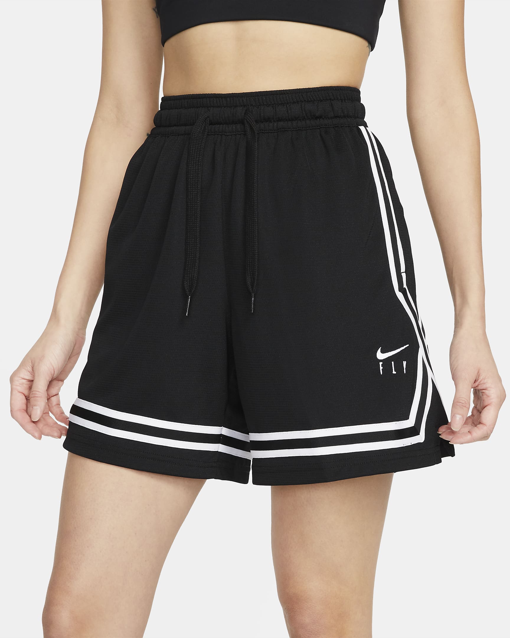 Nike Fly Crossover Women's Basketball Shorts - Black/White